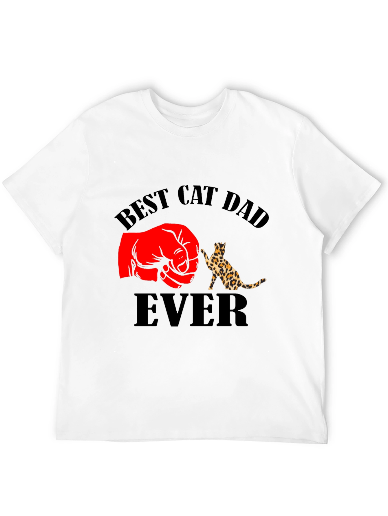 Best Cat Dad Ever Black T-Shirt