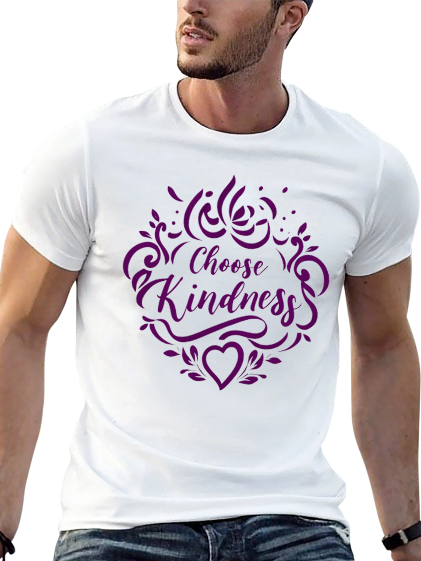 Choose Kindness Graphic Tee - Black Purple