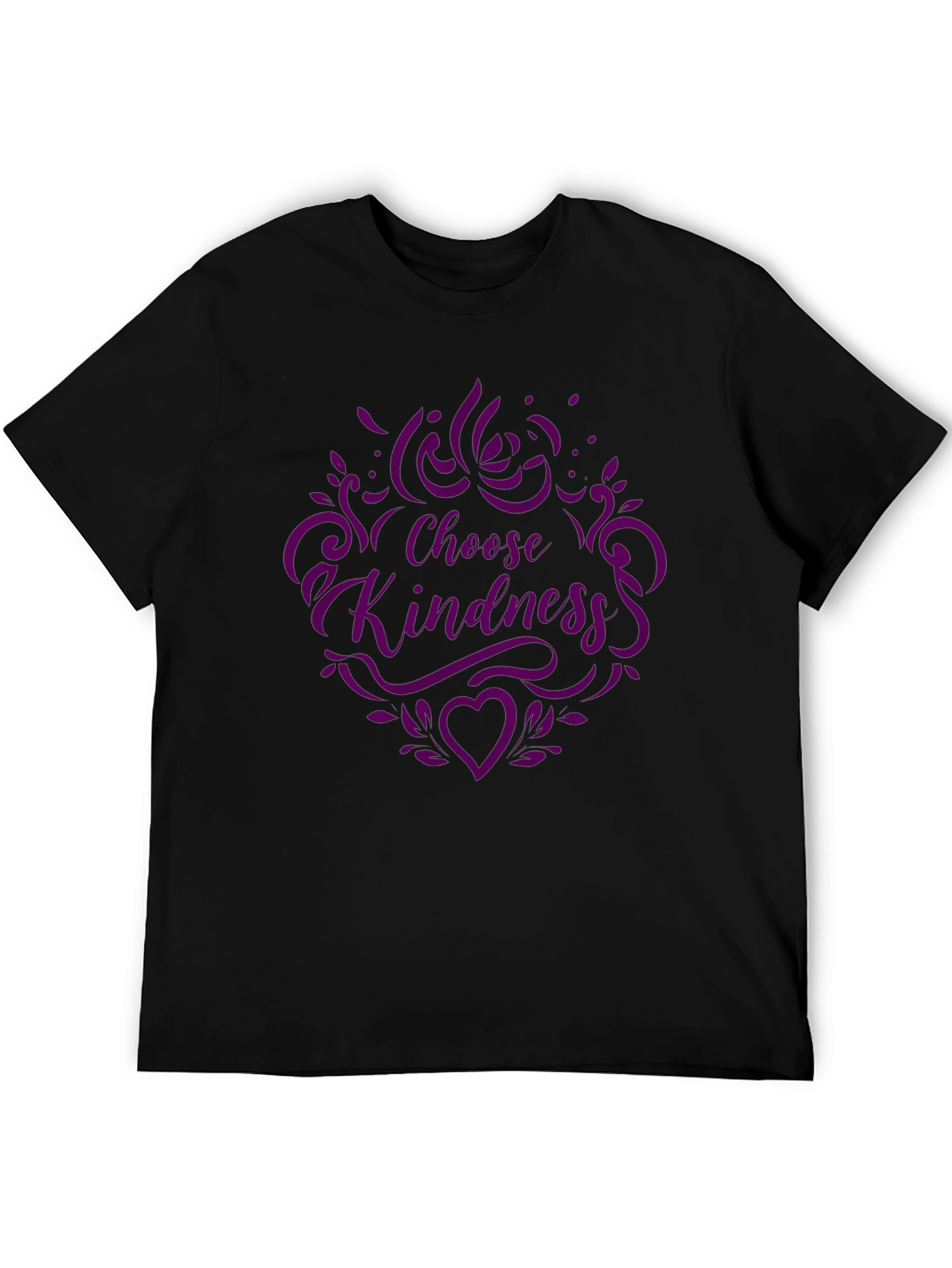Choose Kindness Graphic Tee - Black Purple