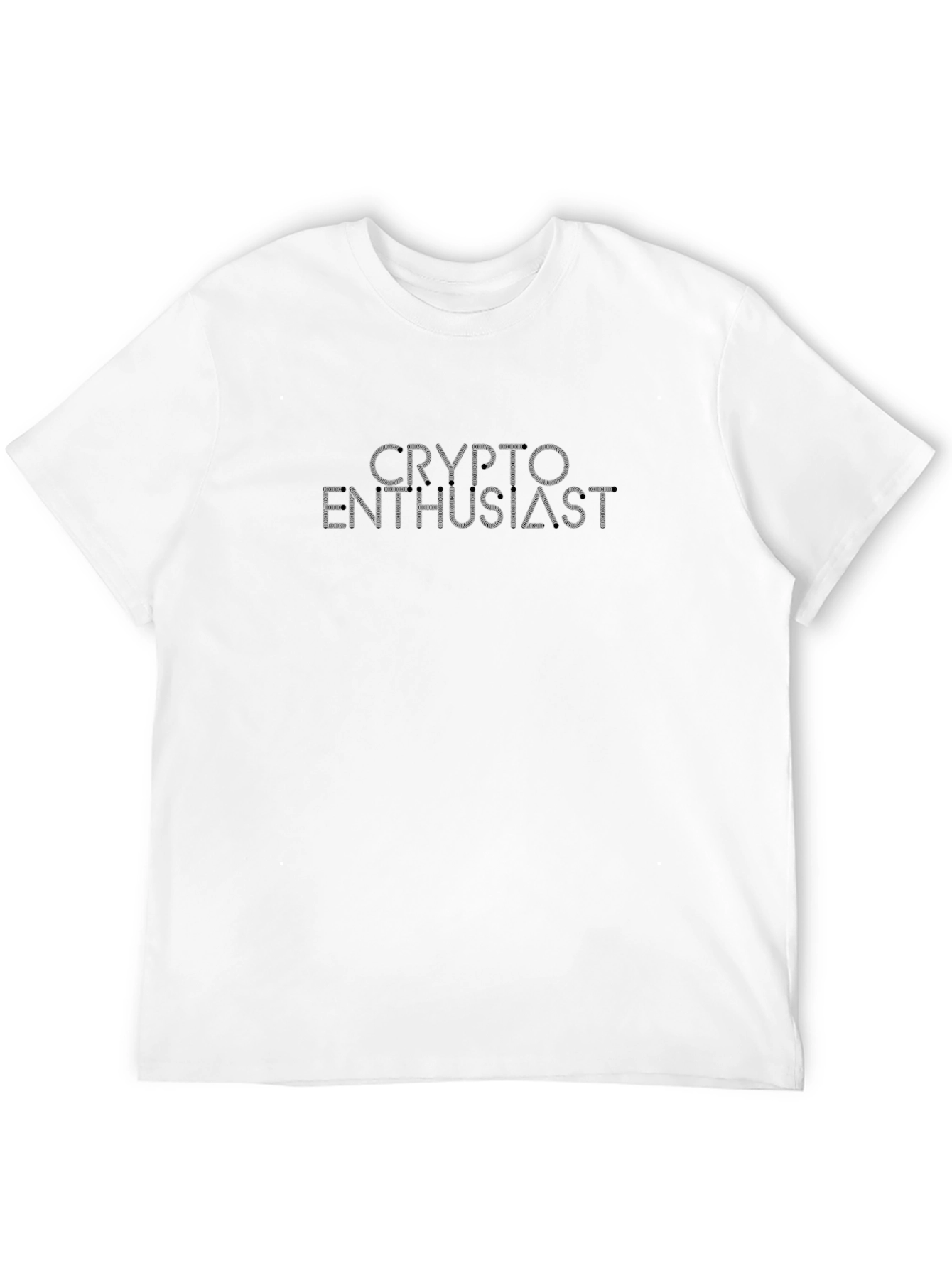 Crypto Enthusiast Black Tee - Minimalist Design