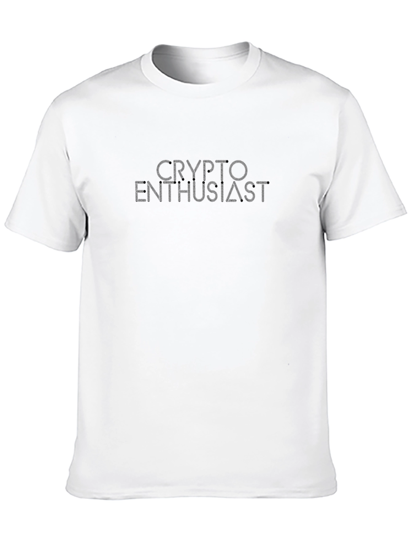 Crypto Enthusiast Black Tee - Minimalist Design