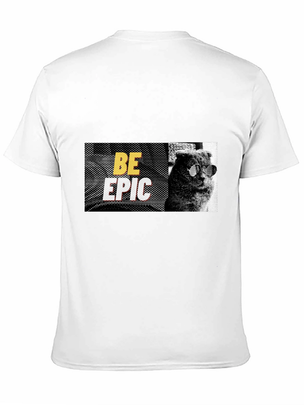 Be Epic Cat Graphic Black T-Shirt