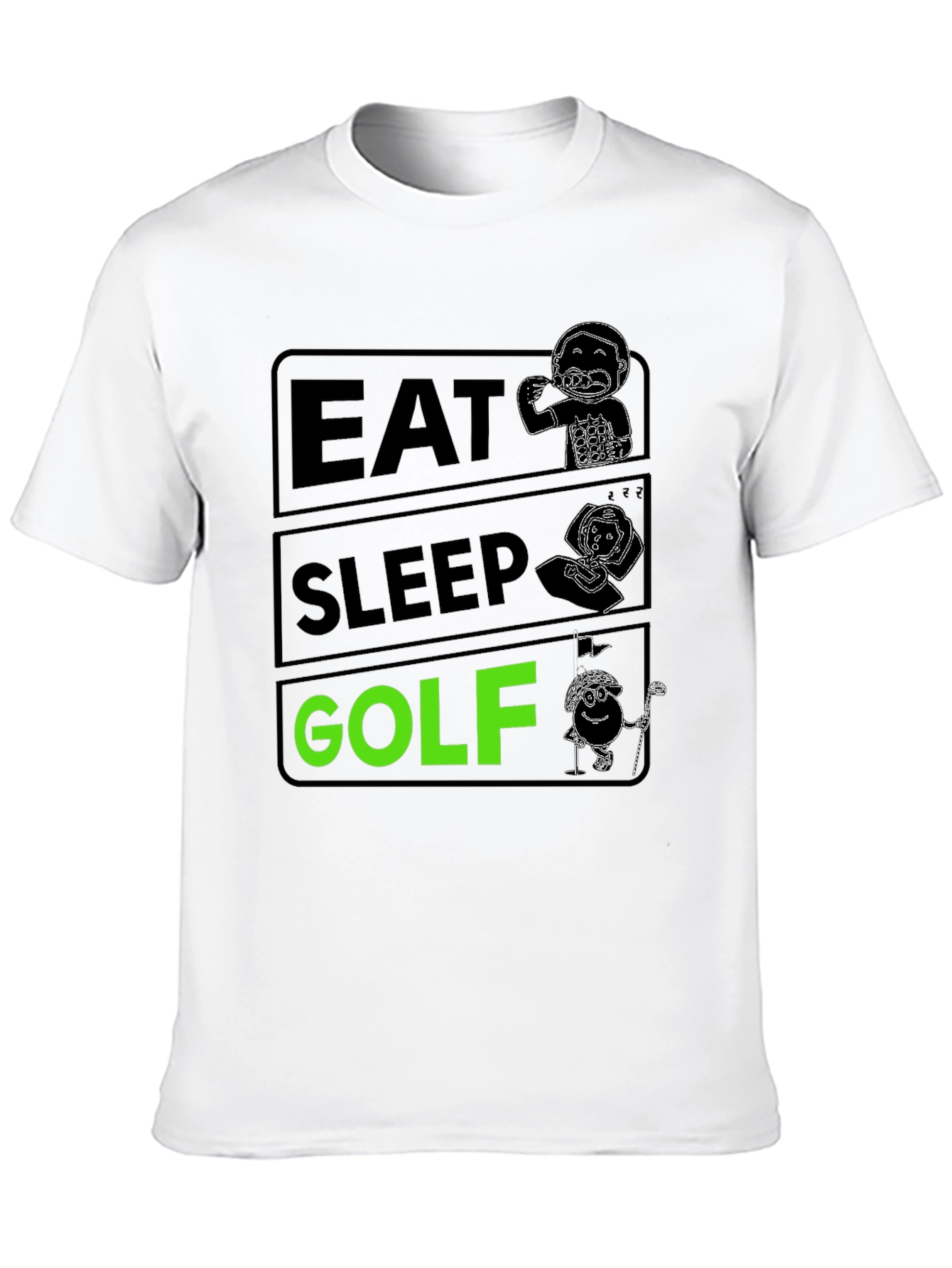 Eat Sleep Golf Funny T-Shirt | Golfer Gift