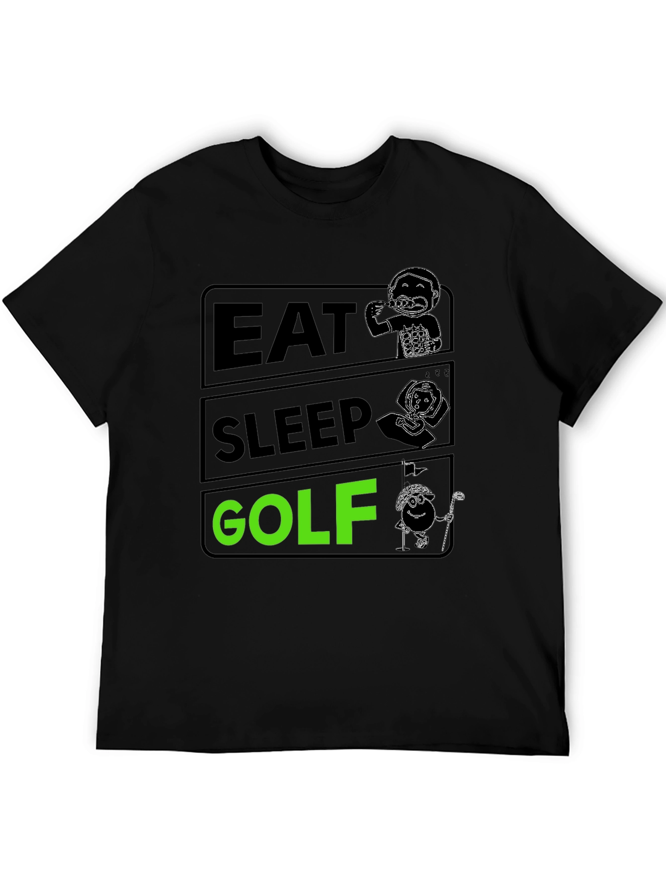 Eat Sleep Golf Funny T-Shirt | Golfer Gift