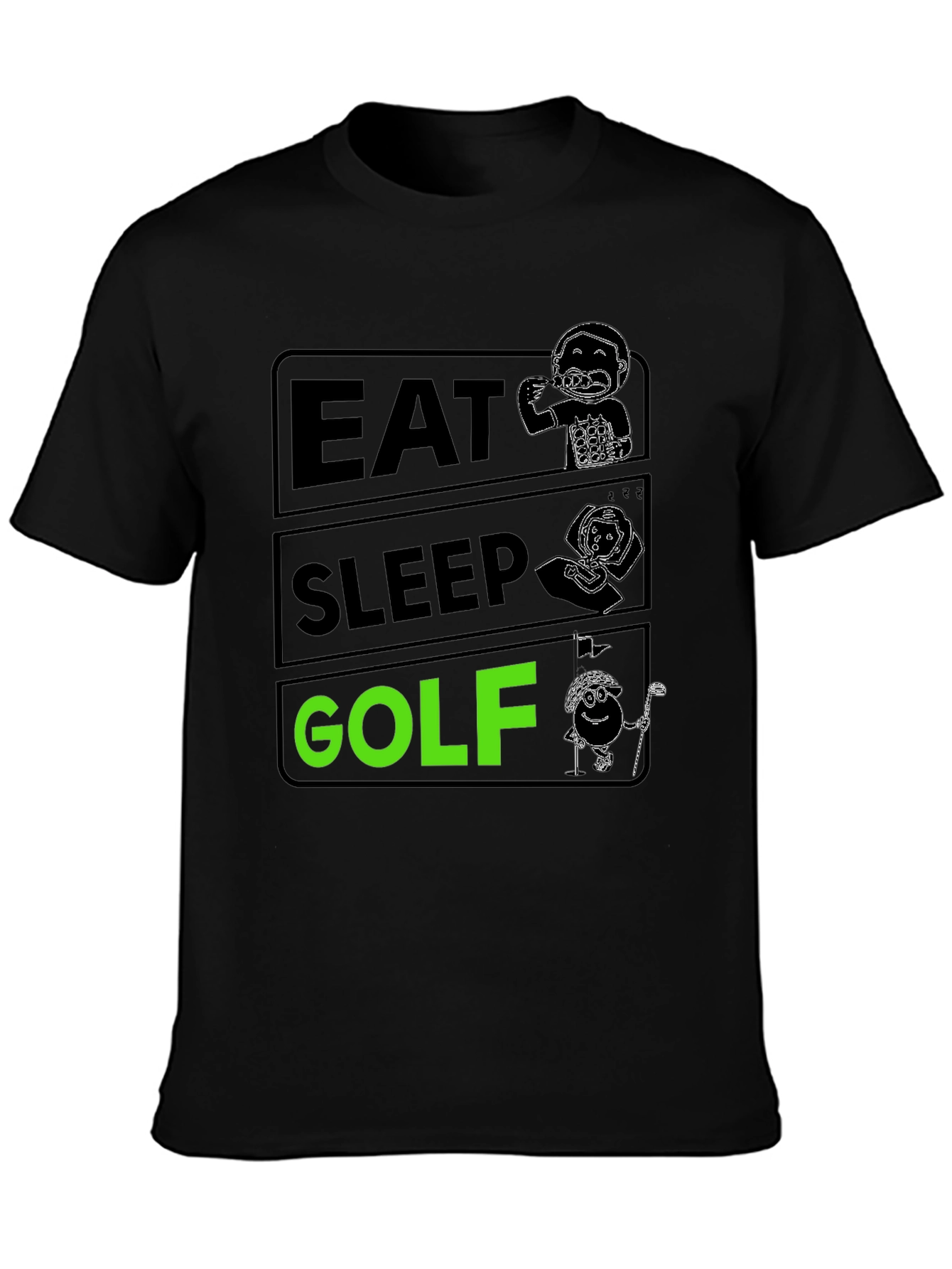 Eat Sleep Golf Funny T-Shirt | Golfer Gift