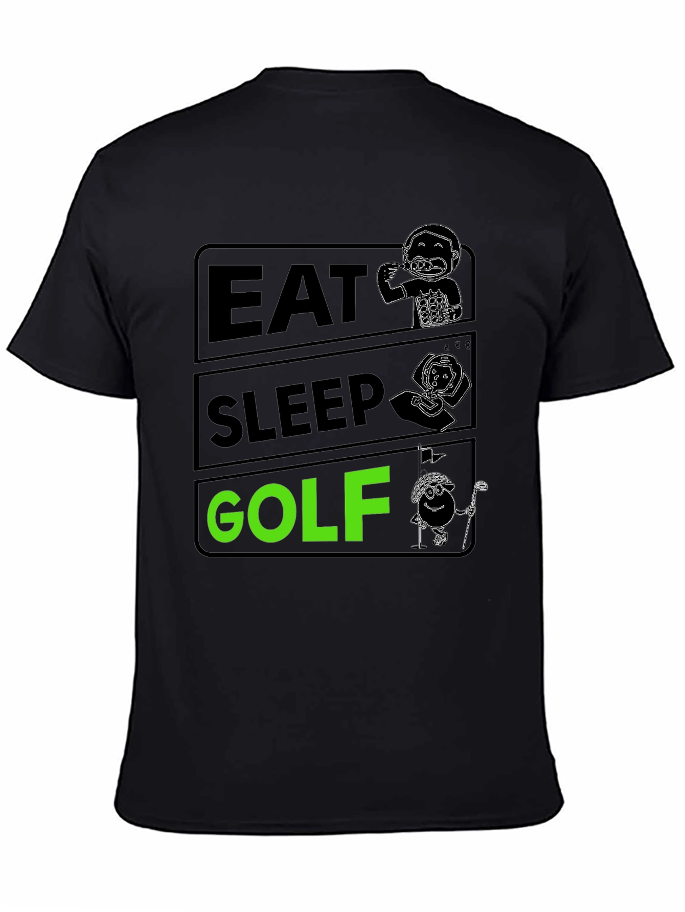 Eat Sleep Golf Funny T-Shirt | Golfer Gift