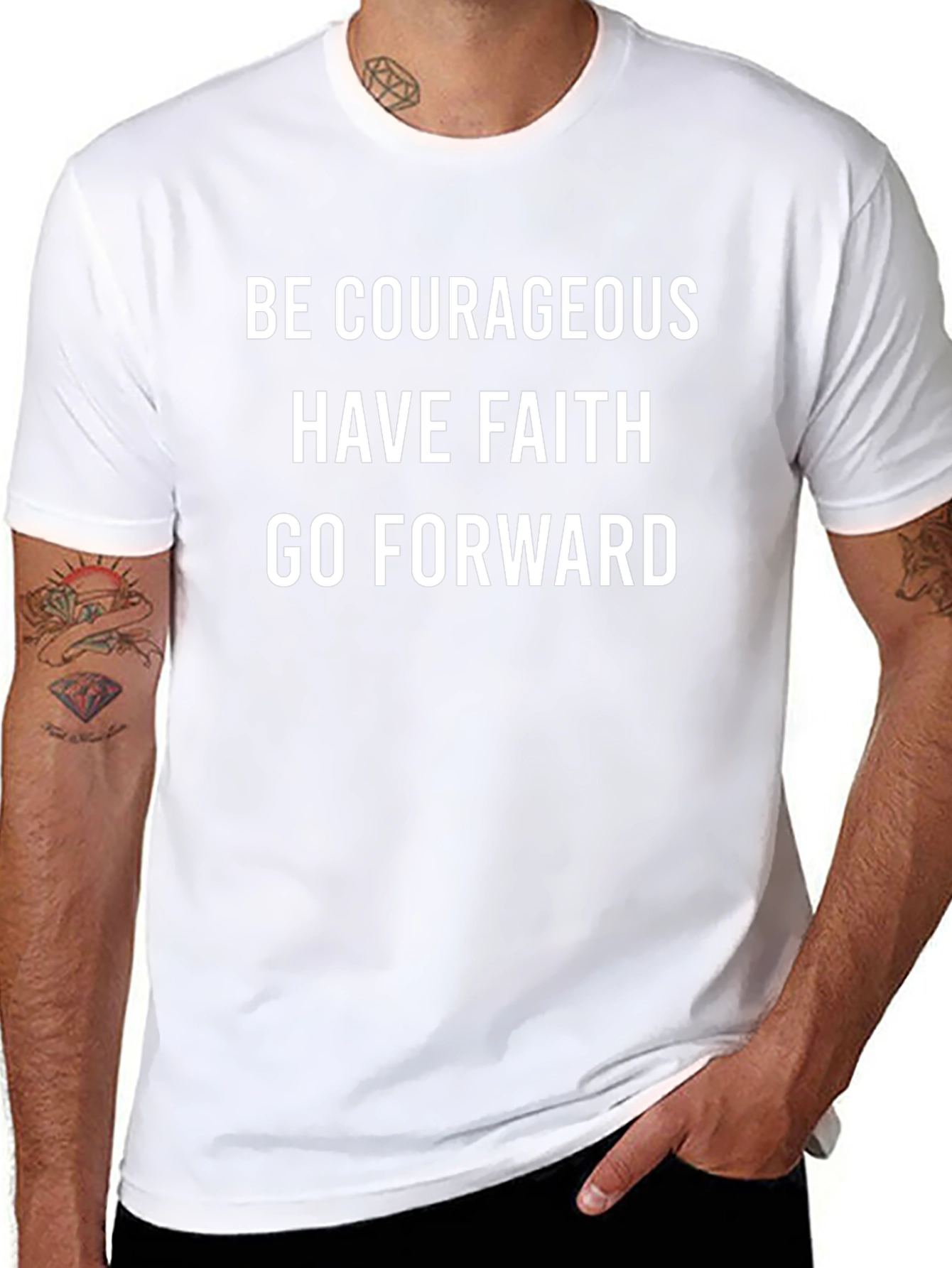 Courageous Faith Forward Graphic Tee