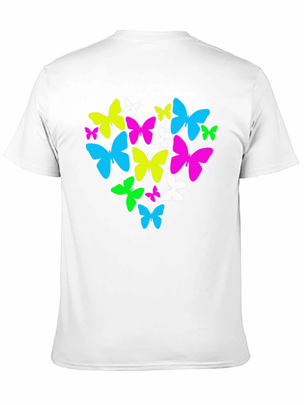 Butterfly Heart Graphic T-Shirt - Black