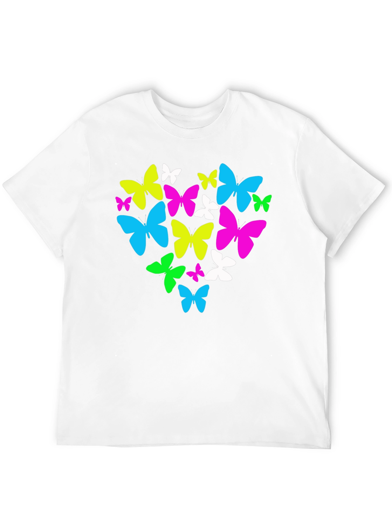 Butterfly Heart Graphic T-Shirt - Black
