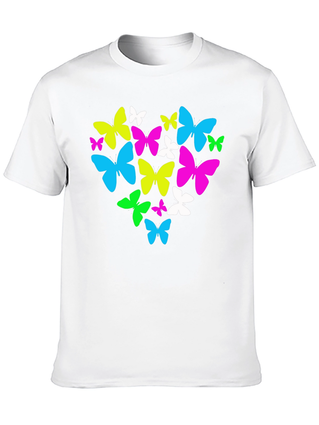 Butterfly Heart Graphic T-Shirt - Black