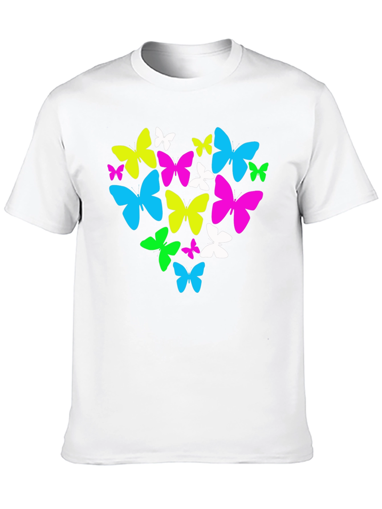Butterfly Heart Graphic T-Shirt - Black