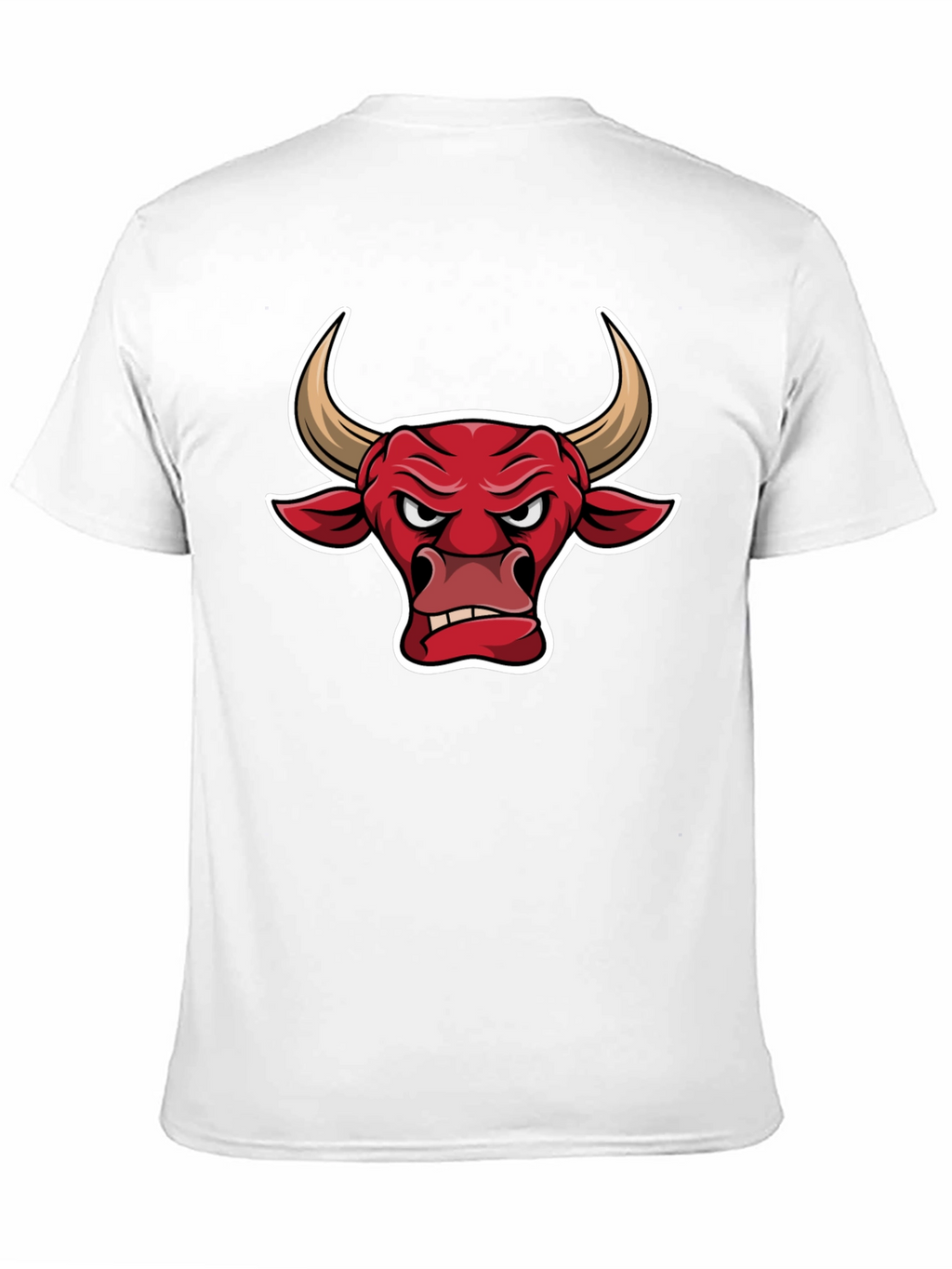 Black T-Shirt with Bull Graphic