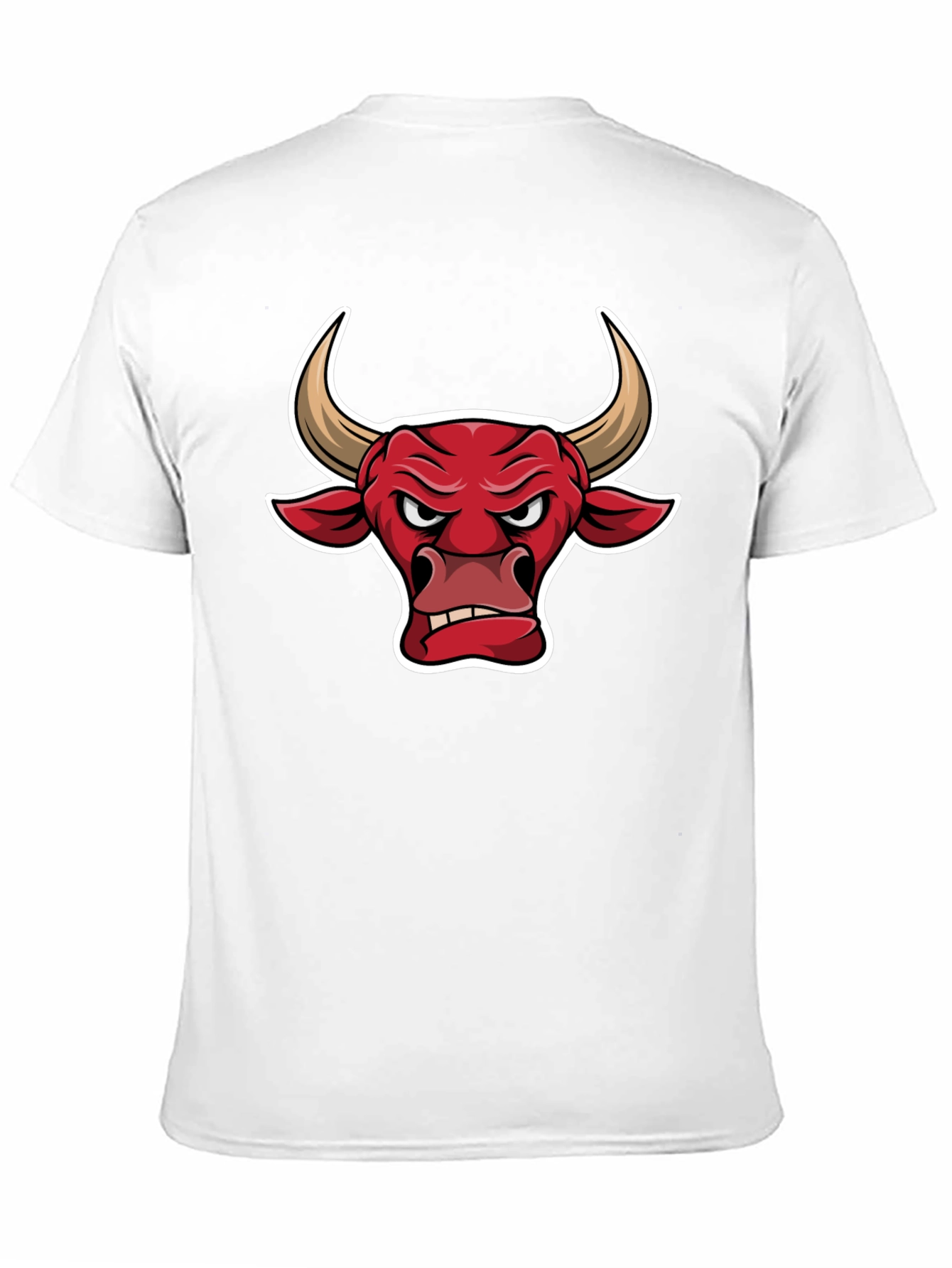 Black T-Shirt with Bull Graphic
