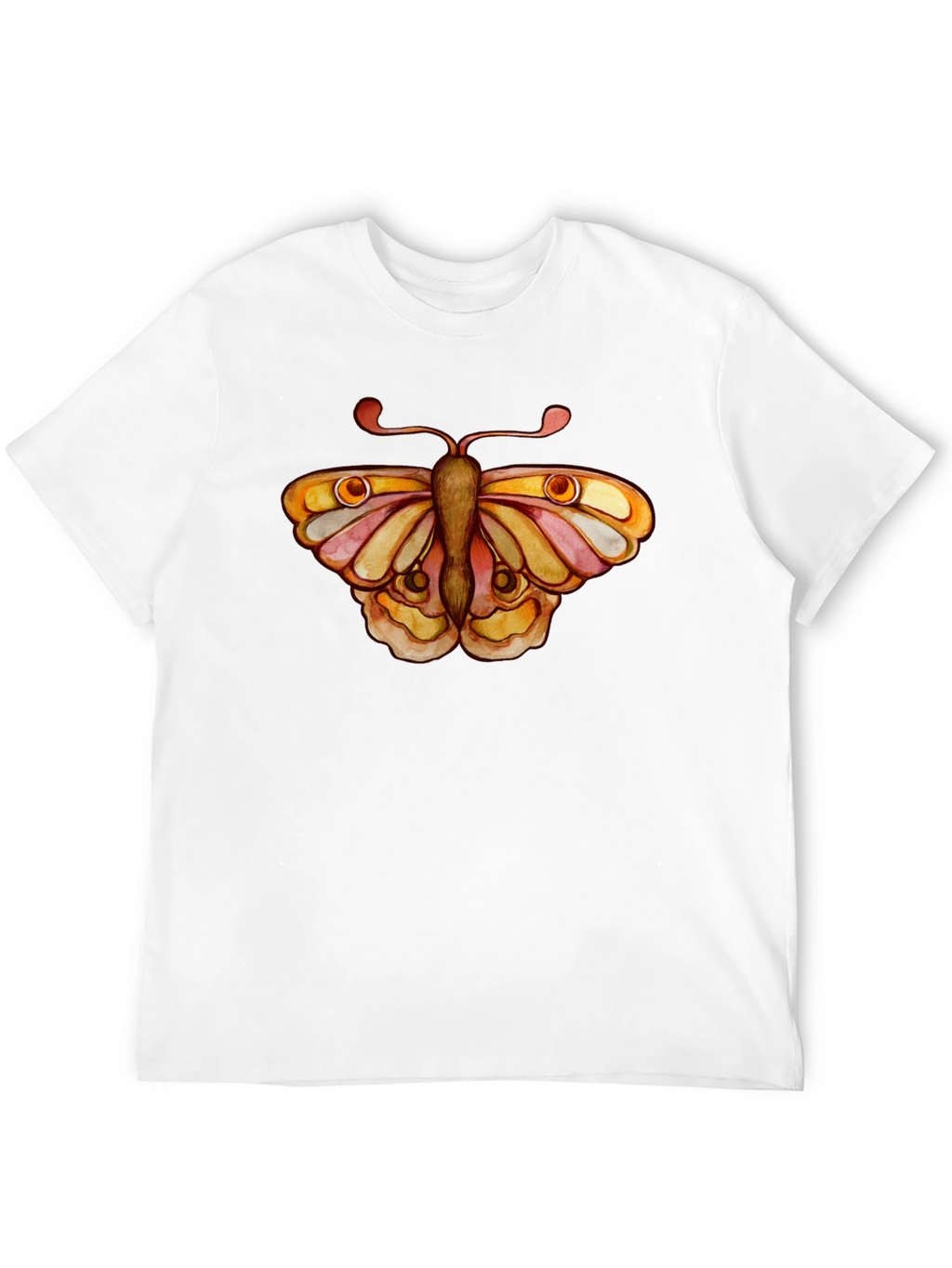 Butterfly Graphic Tee - Black Cotton T-Shirt