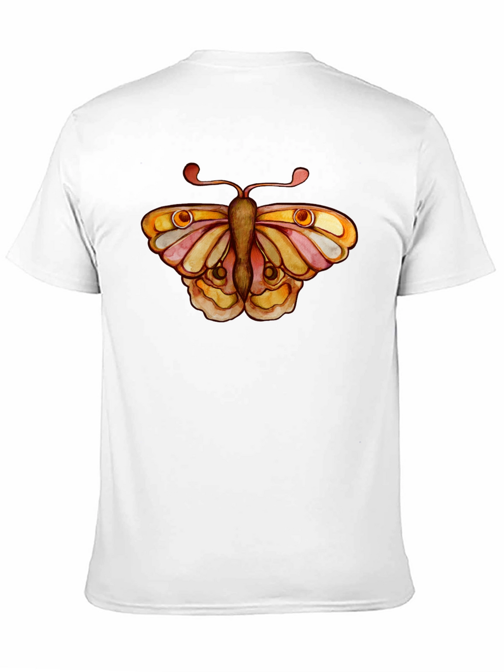 Butterfly Graphic Tee - Black Cotton T-Shirt