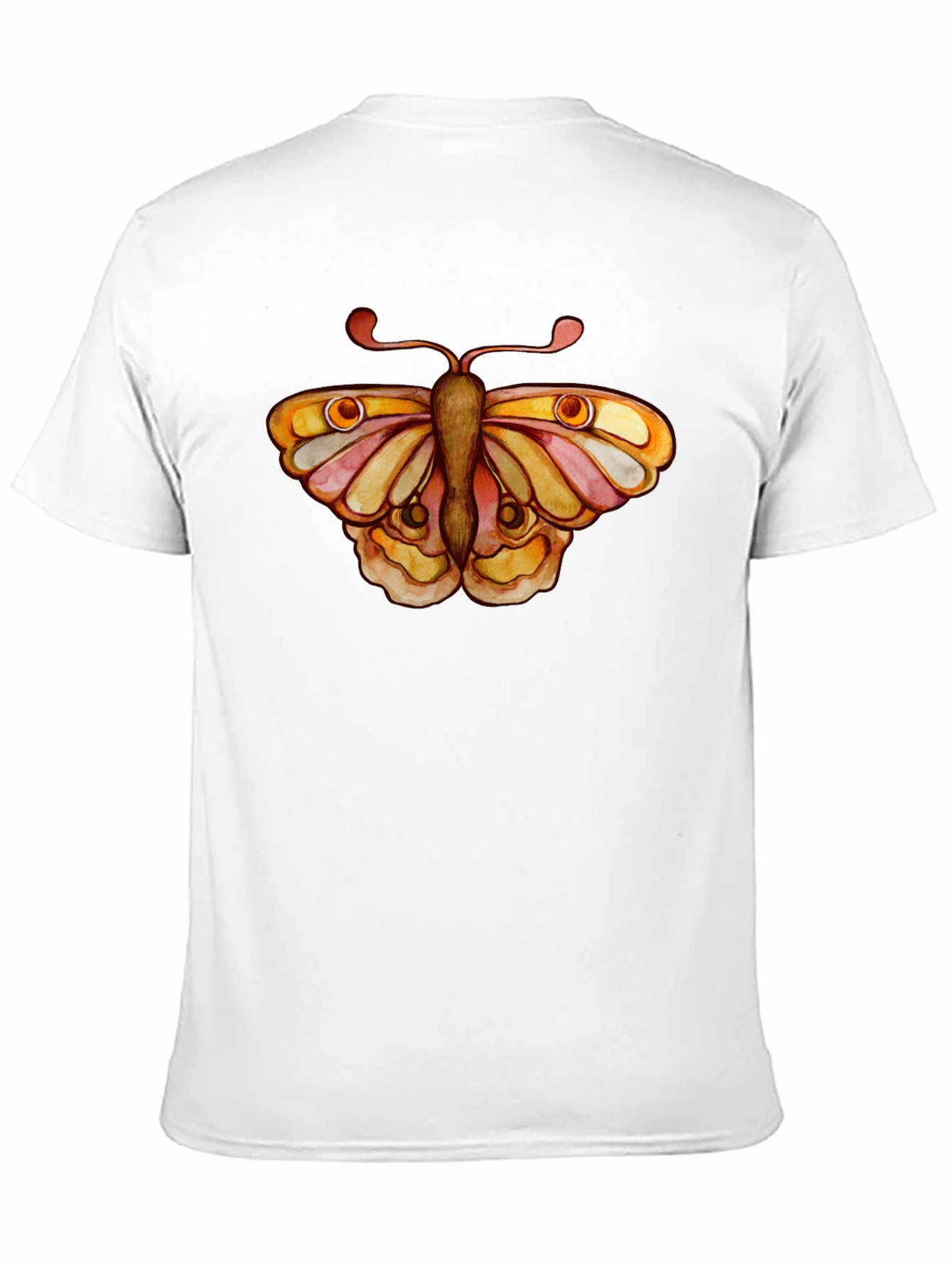 Butterfly Graphic Tee - Black Cotton T-Shirt