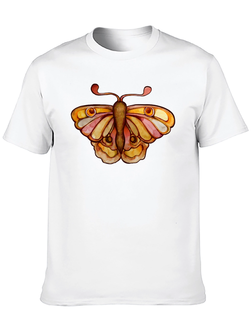 Butterfly Graphic Tee - Black Cotton T-Shirt