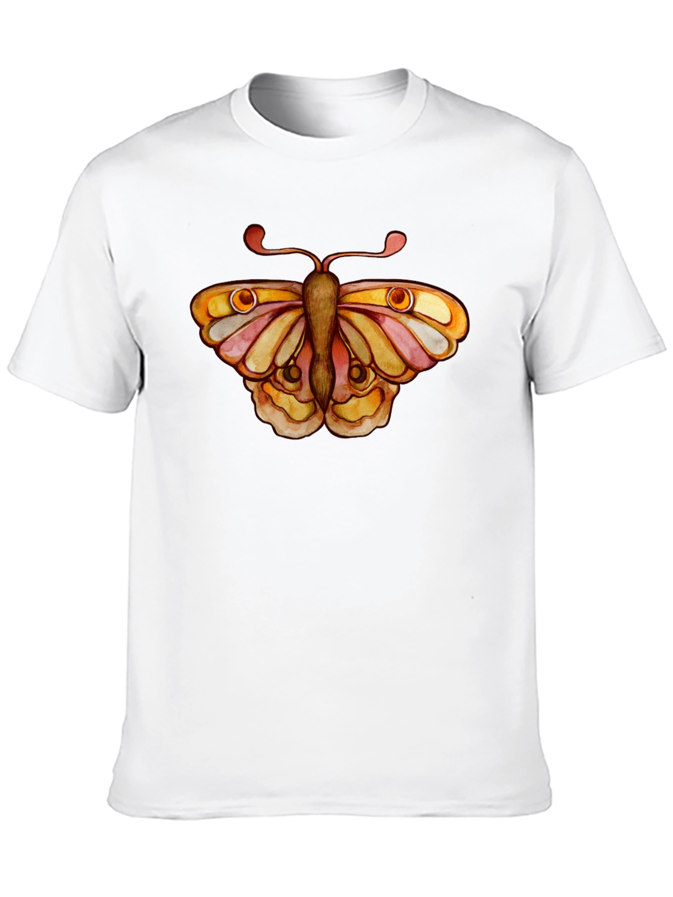 Butterfly Graphic Tee - Black Cotton T-Shirt