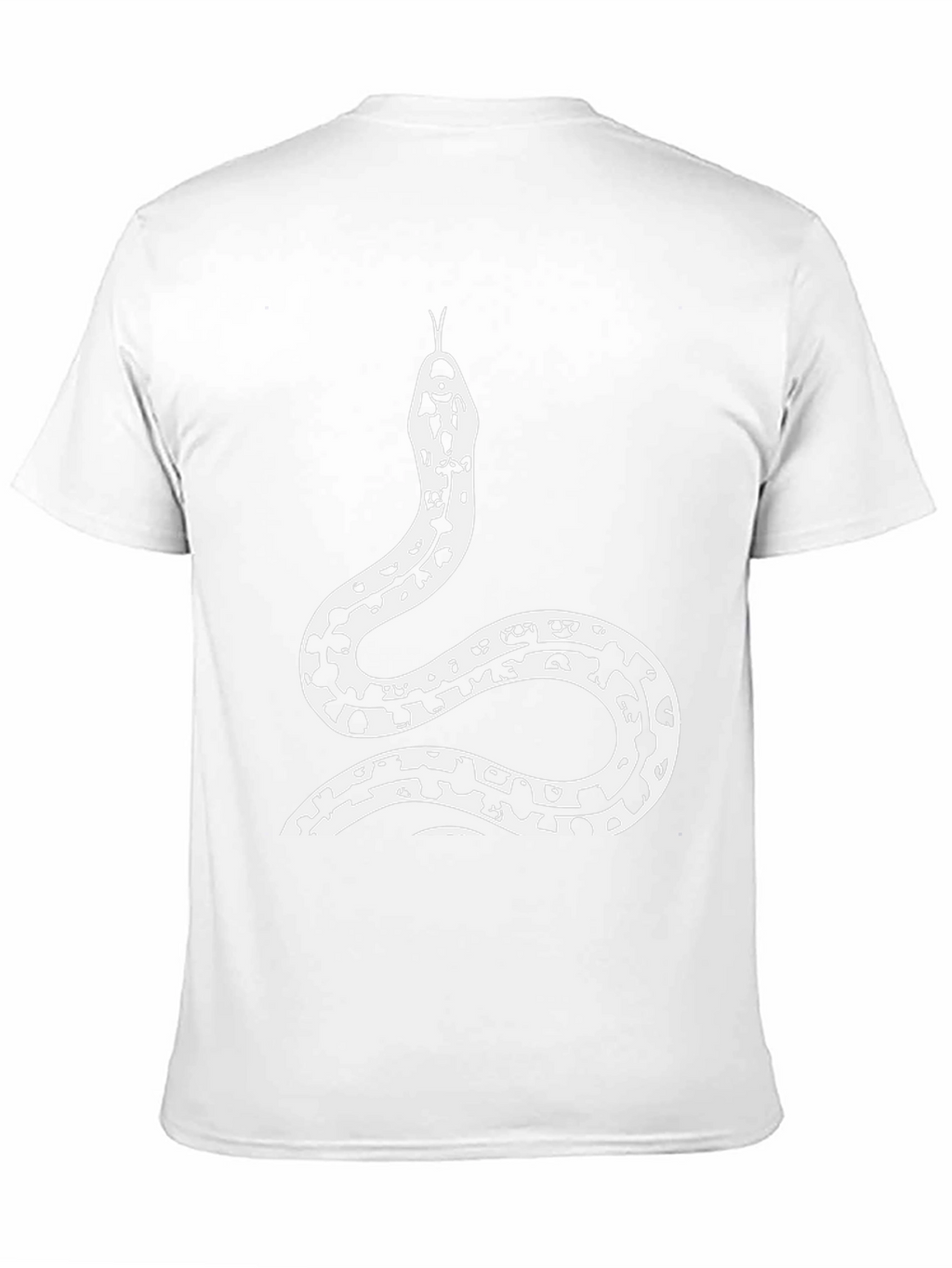 Black Snake Print Graphic Tee