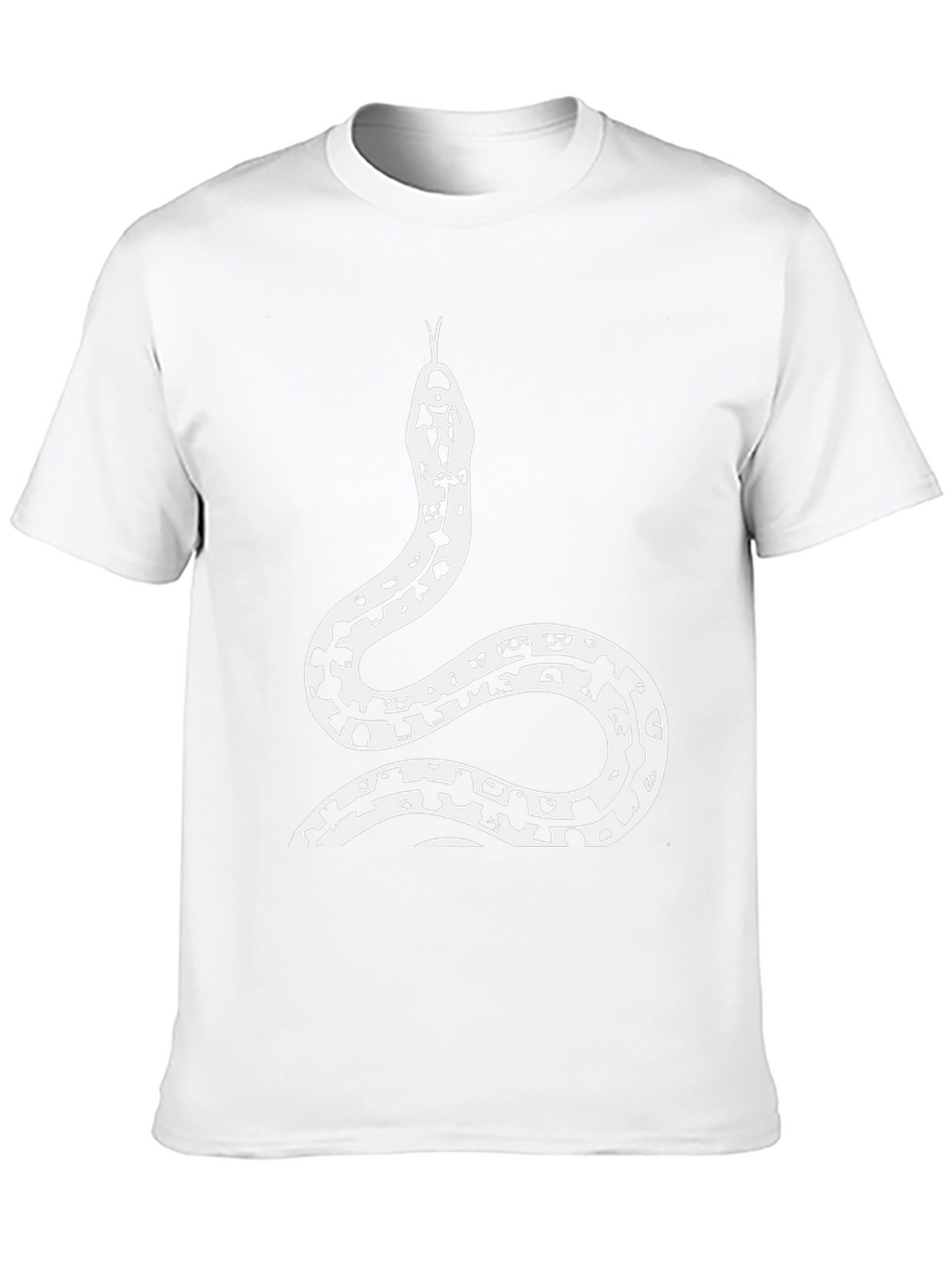 Black Snake Print Graphic Tee
