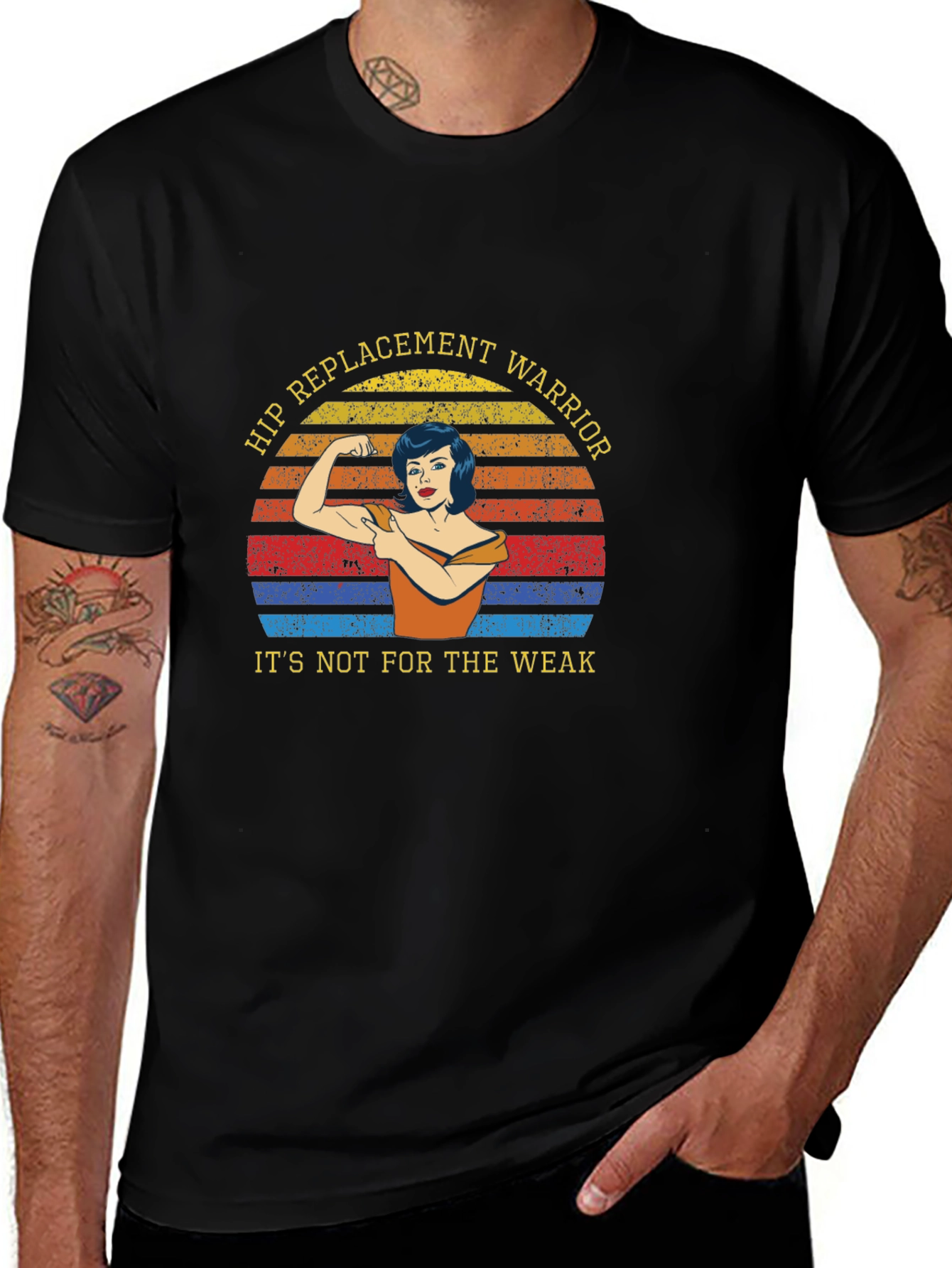 Hip Replacement Warrior Graphic Tee