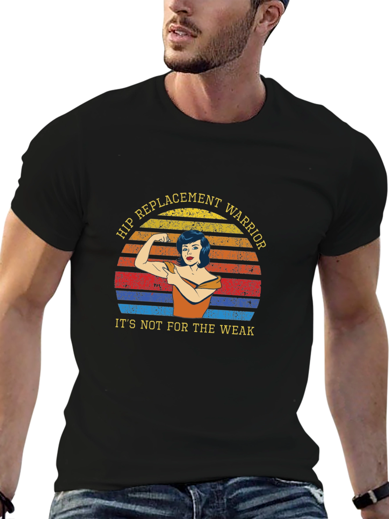 Hip Replacement Warrior Graphic Tee