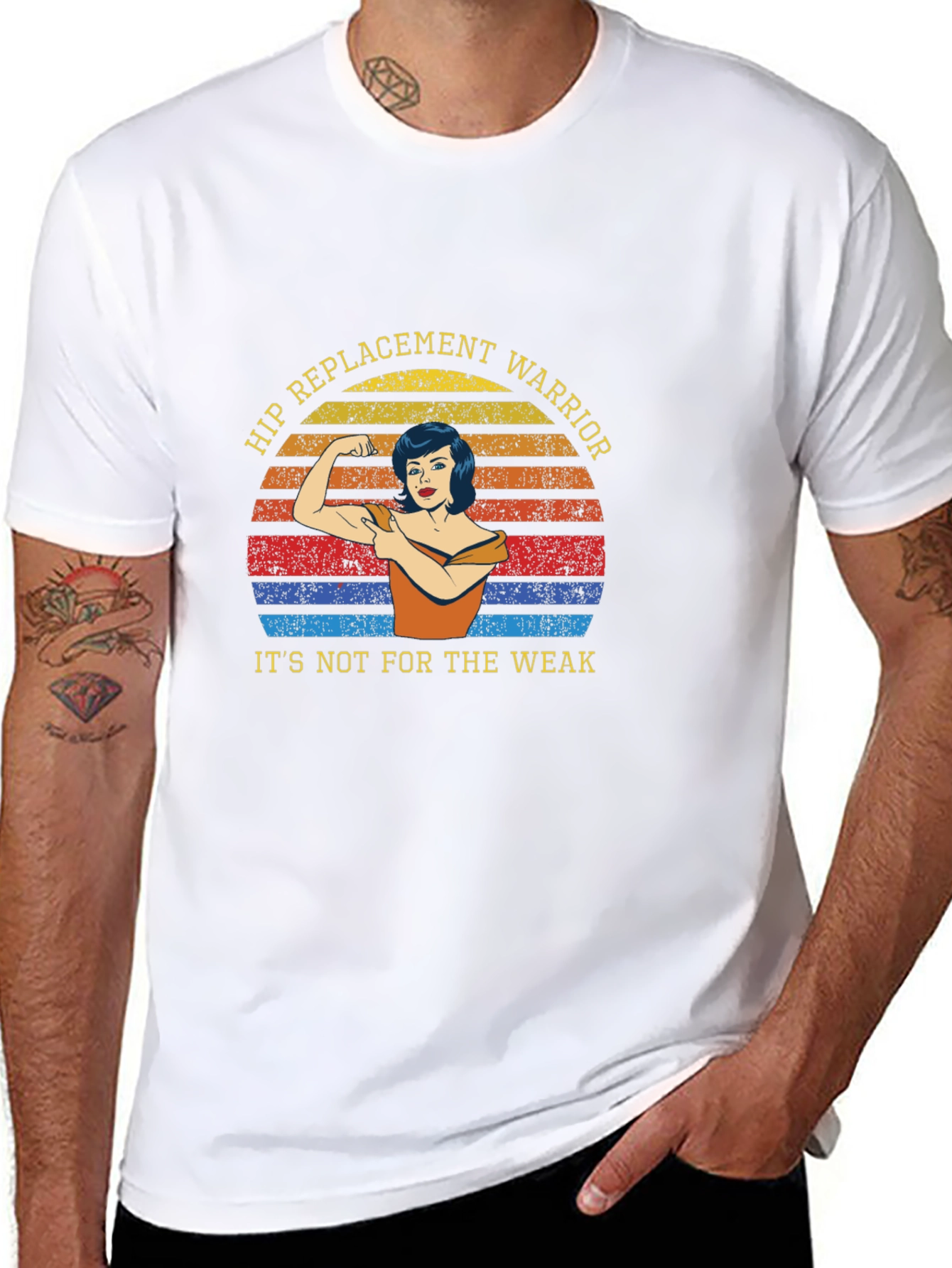 Hip Replacement Warrior Graphic Tee