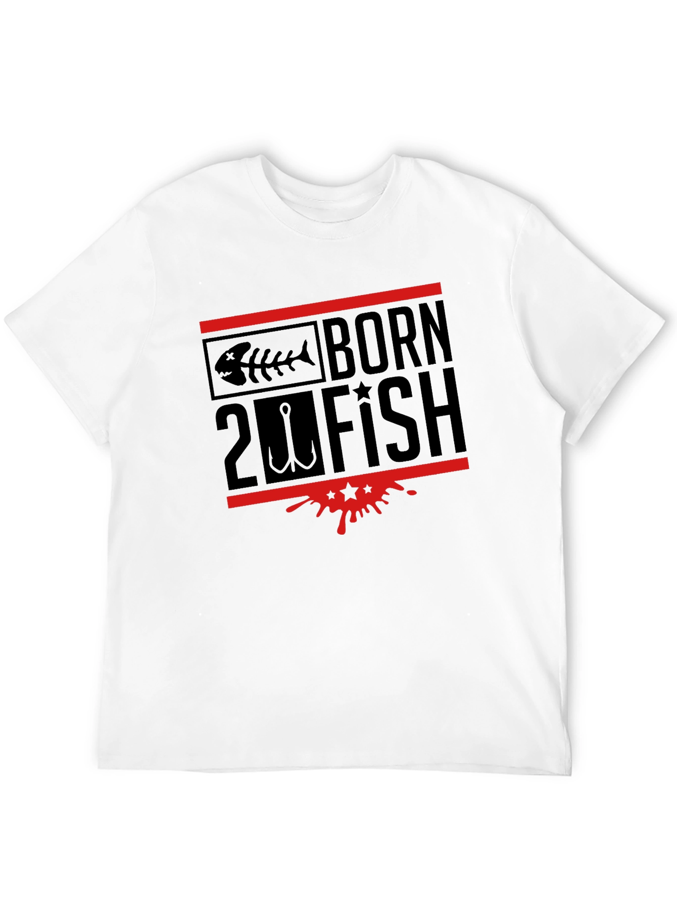 Born 2 Fish Graphic Tee - Black