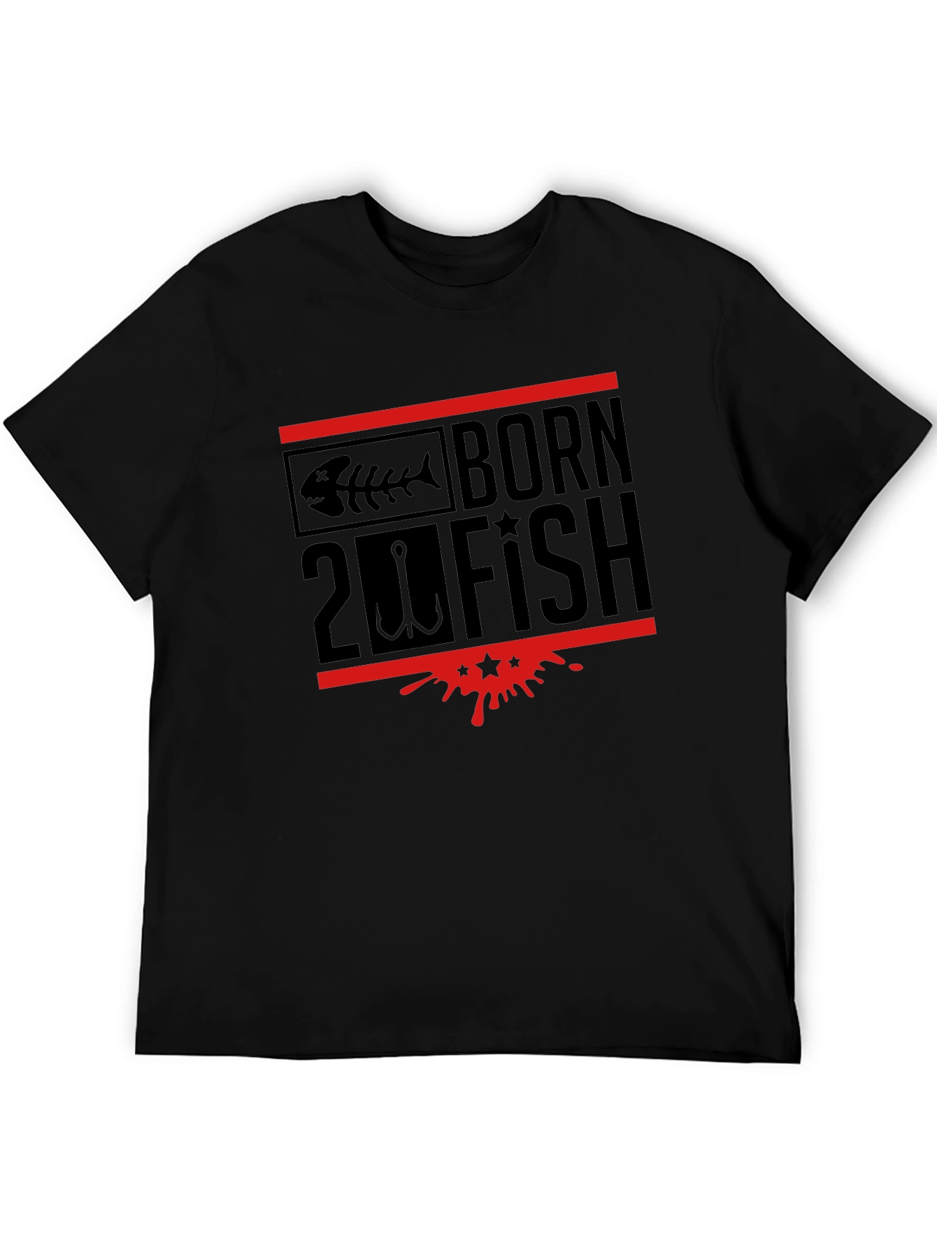 Born 2 Fish Graphic Tee - Black