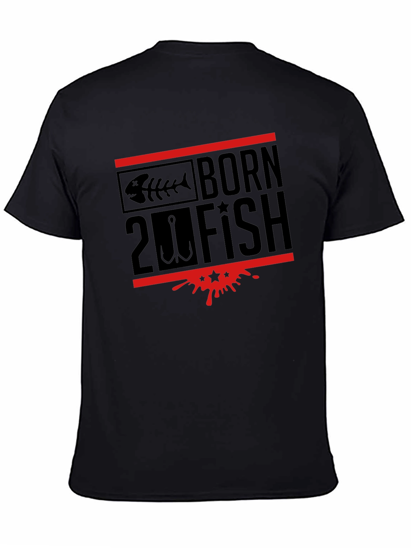 Born 2 Fish Graphic Tee - Black