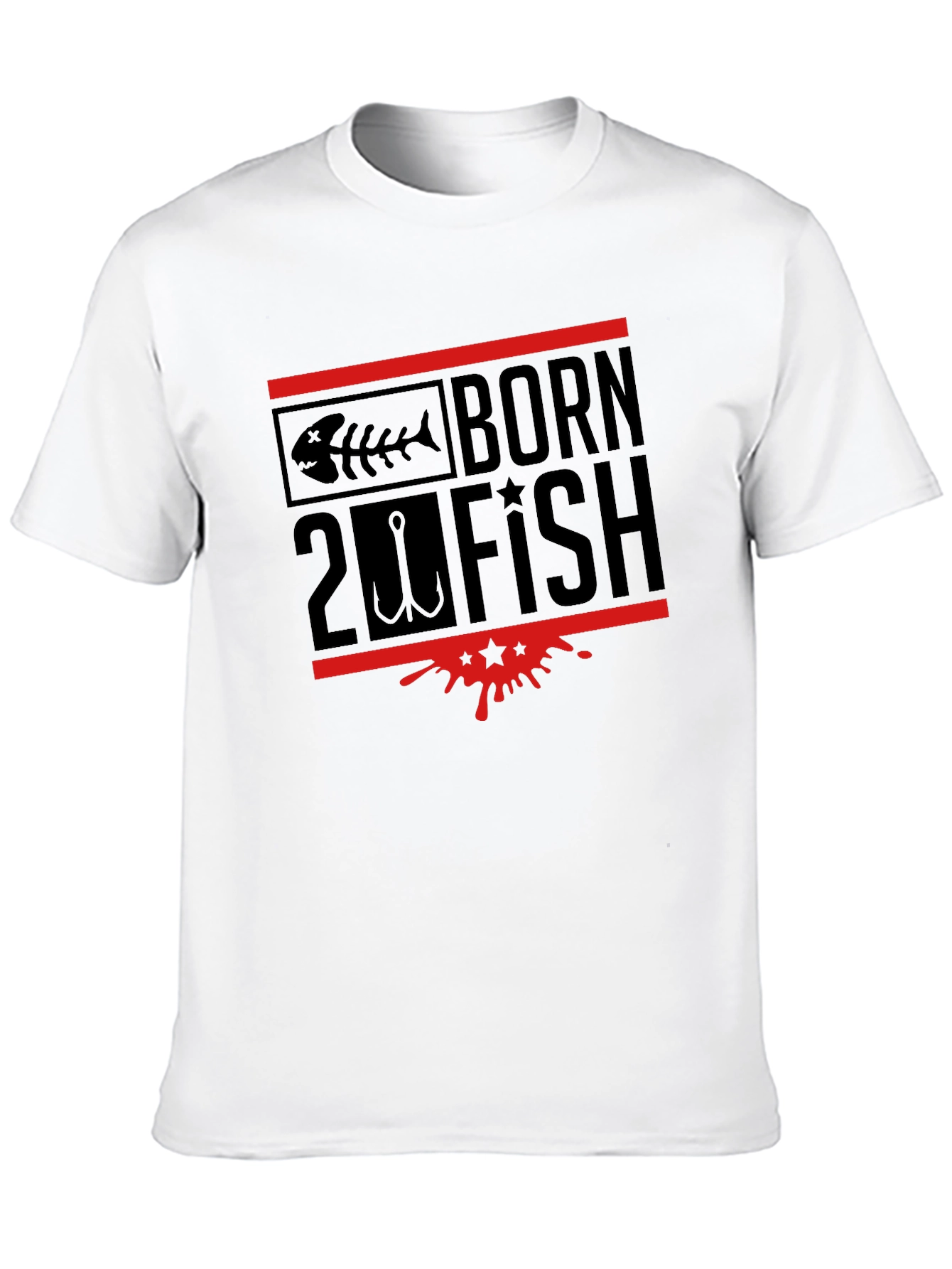 Born 2 Fish Graphic Tee - Black