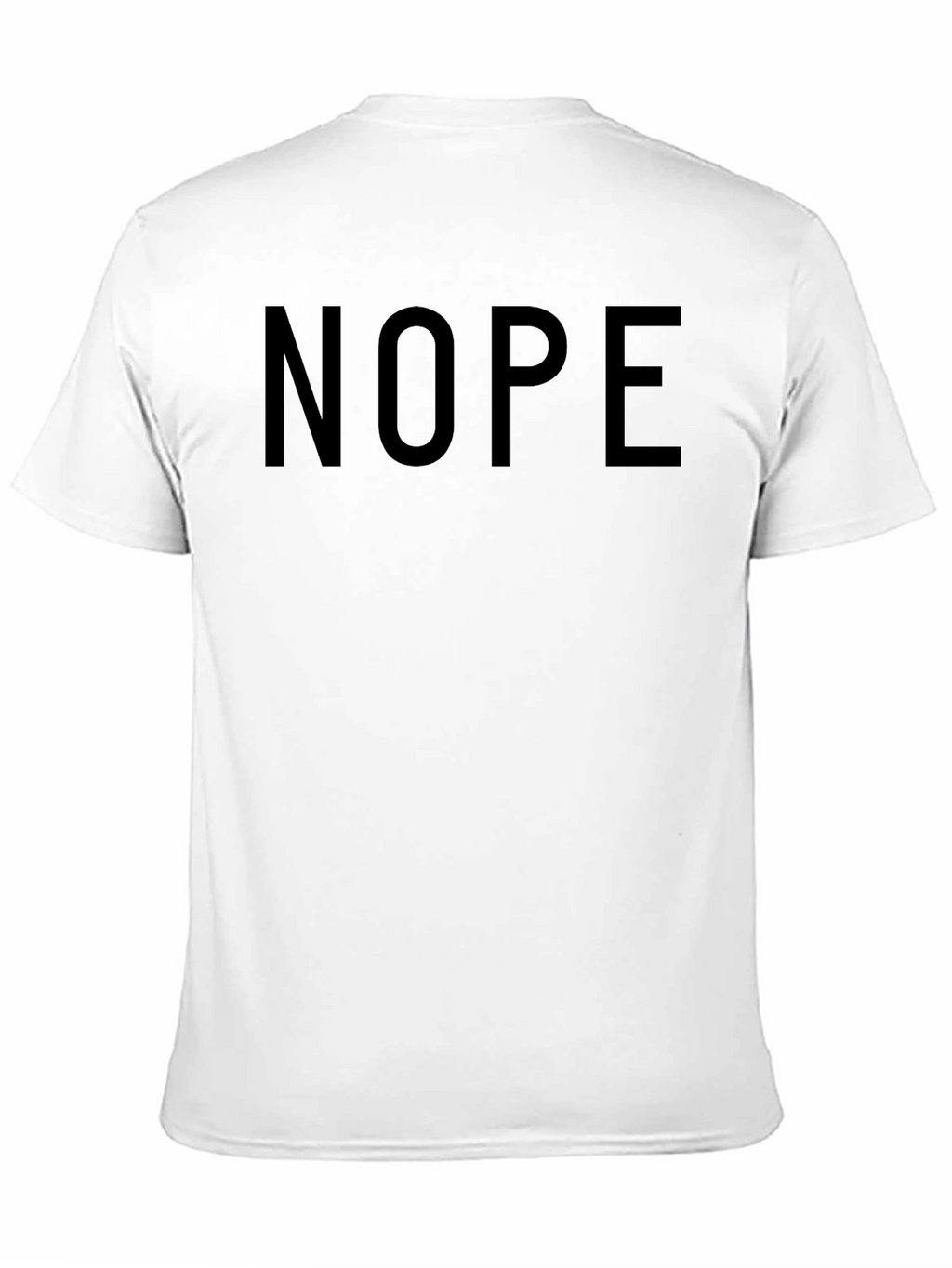 Nope Graphic Tee - Casual Black T-Shirt