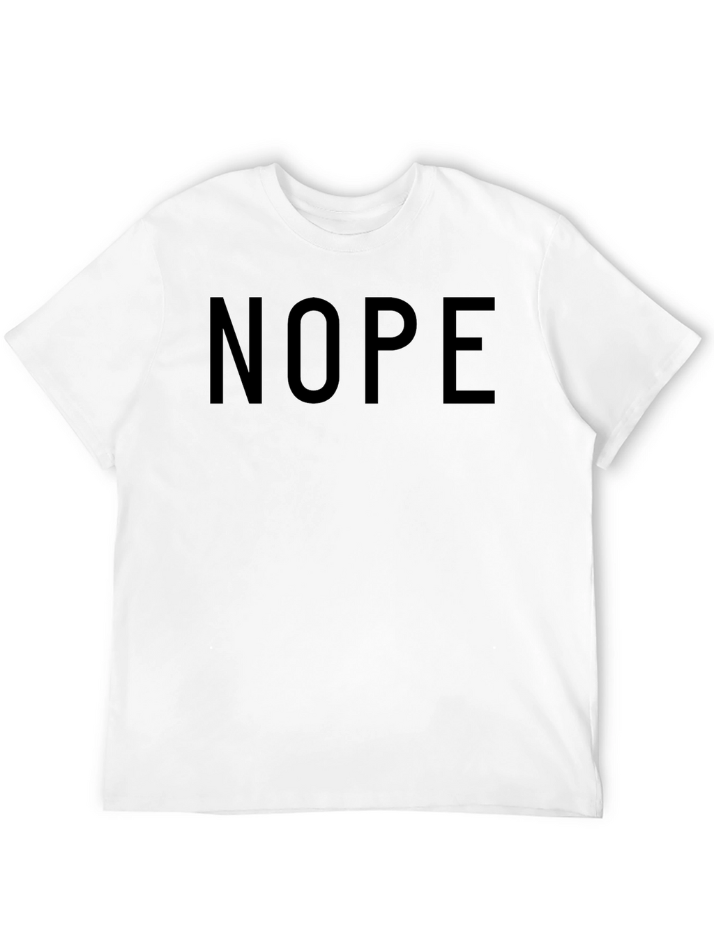 Nope Graphic Tee - Casual Black T-Shirt