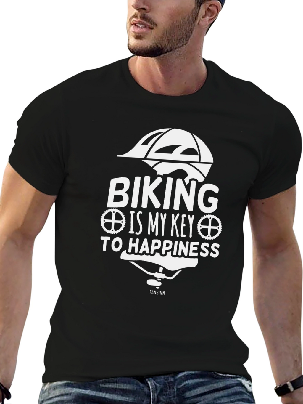 Biking is my Key to Happiness Tee