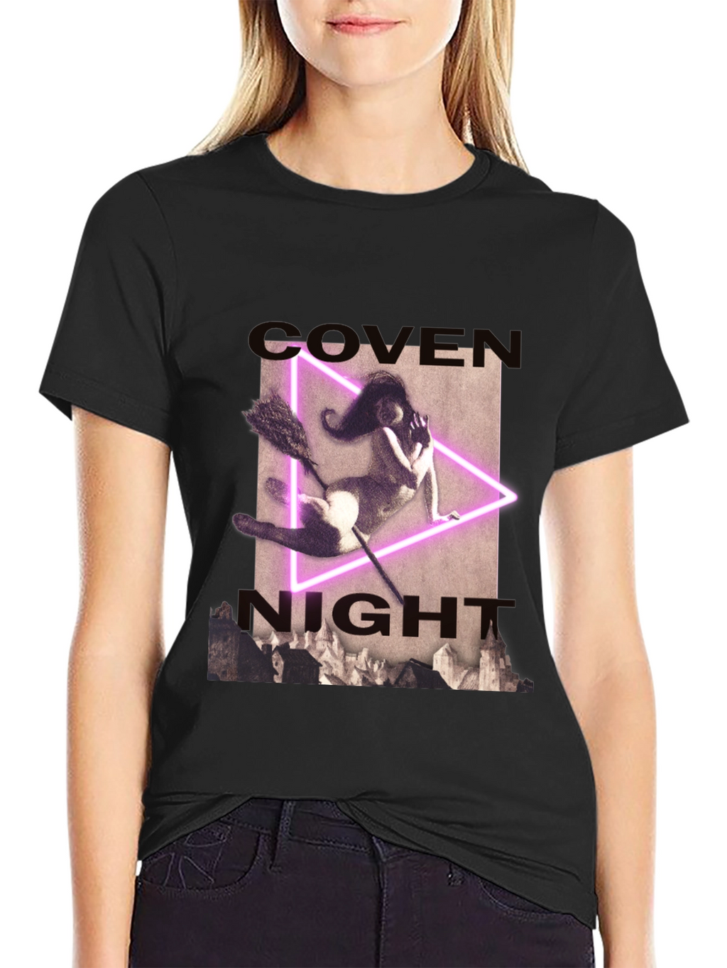 Coven Night T-Shirt - Witch Graphic Tee