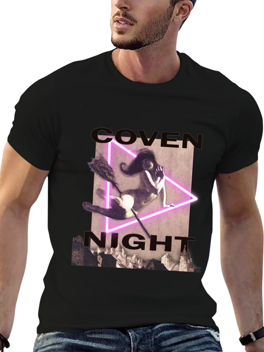 Coven Night T-Shirt - Witch Graphic Tee
