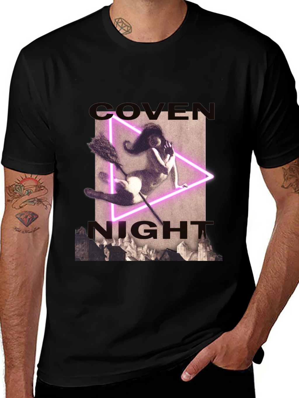 Coven Night T-Shirt - Witch Graphic Tee