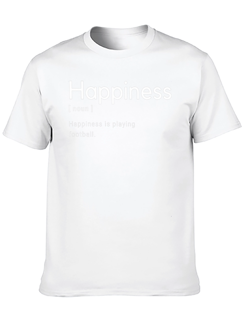 Happiness Definition Black T-Shirt