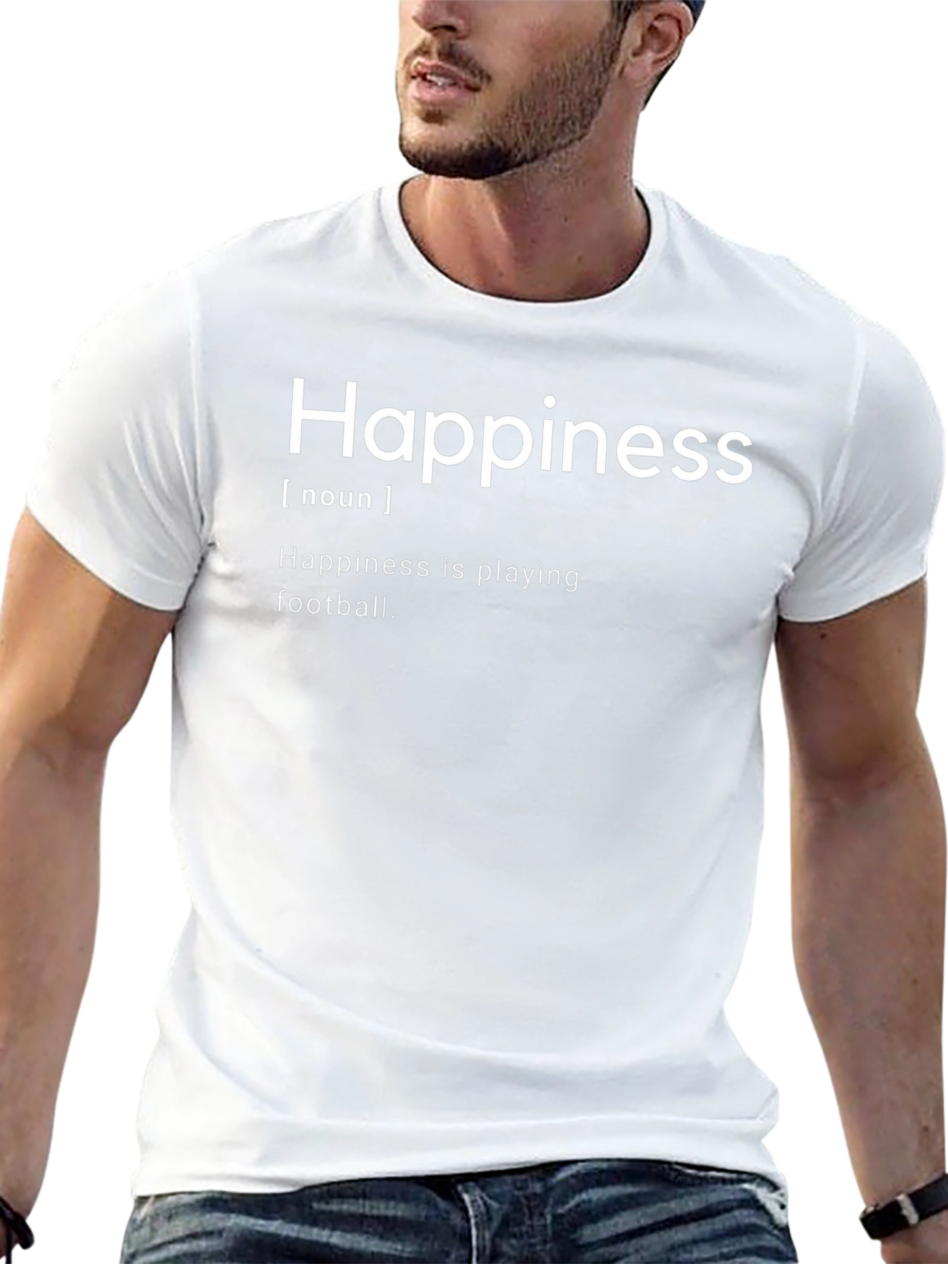 Happiness Definition Black T-Shirt