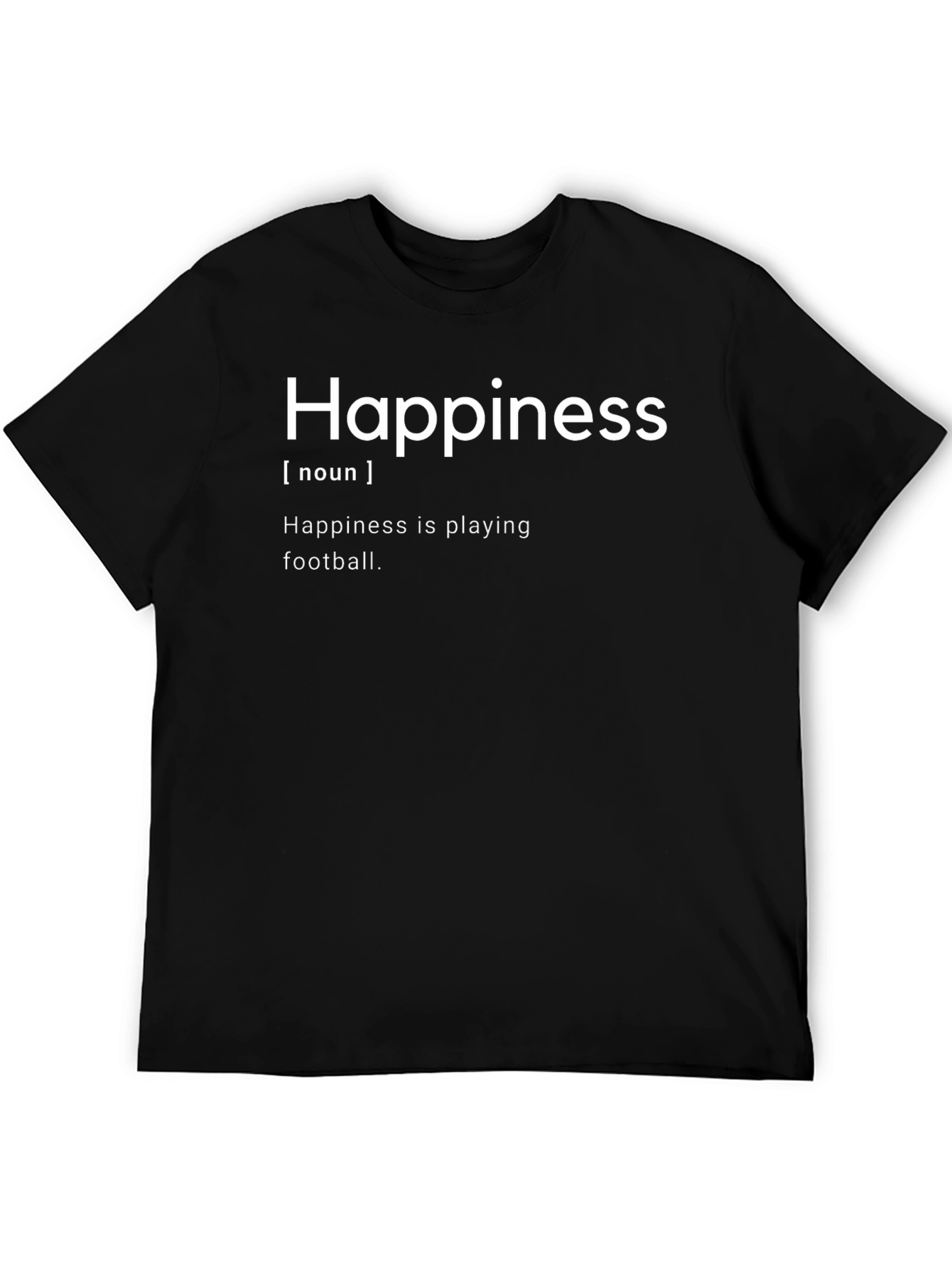 Happiness Definition Black T-Shirt