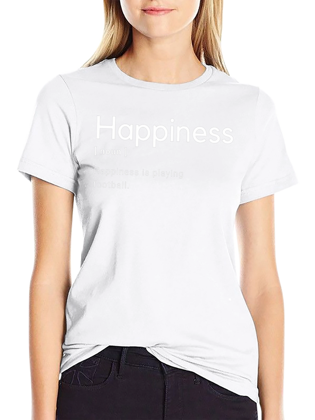 Happiness Definition Black T-Shirt