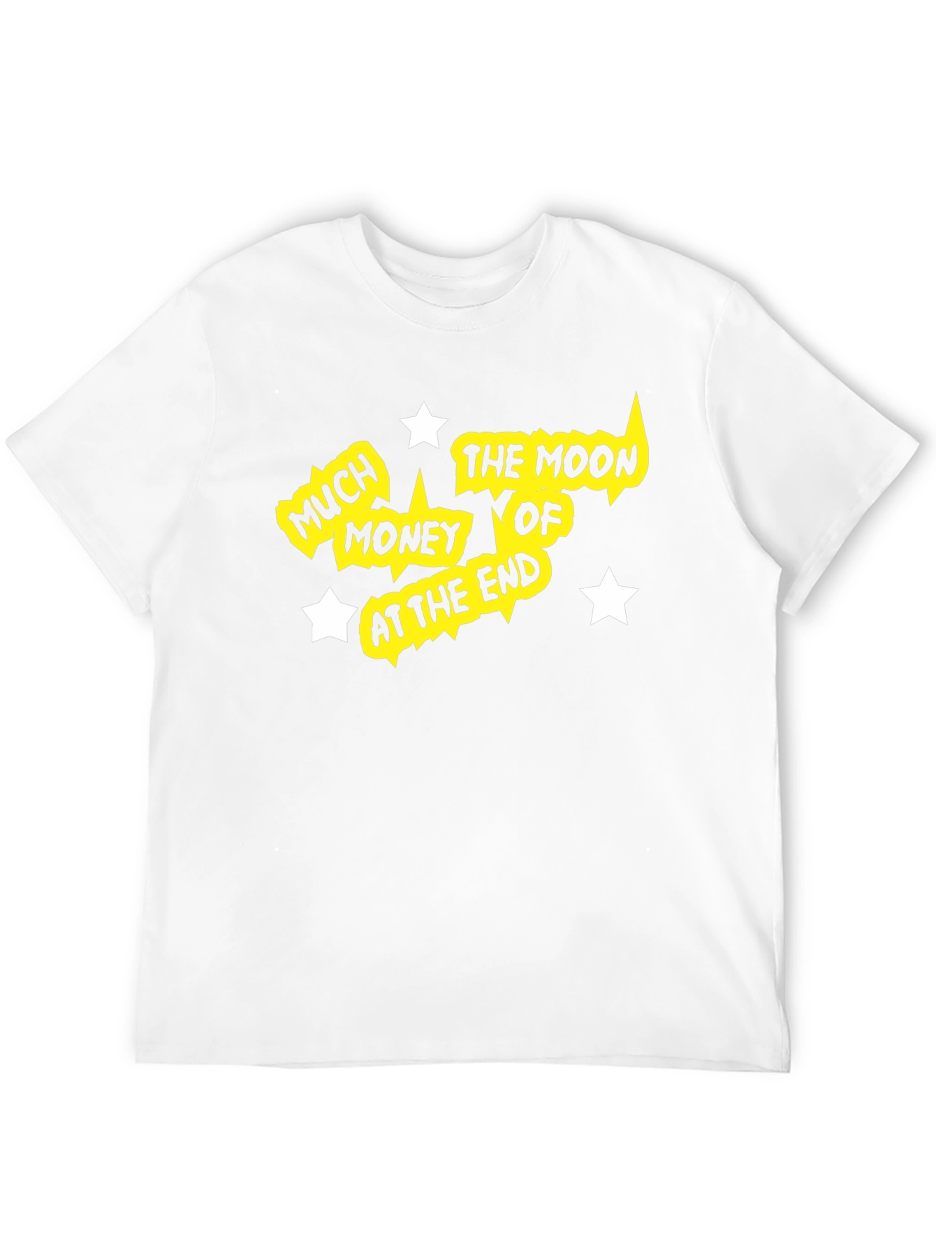Much Money the Moon Graphic Tee - Black