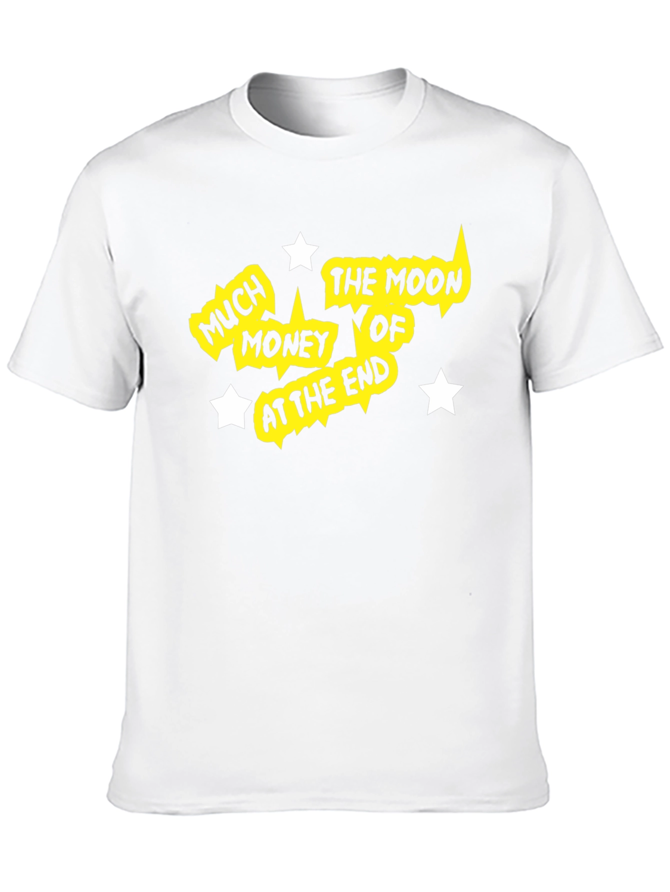 Much Money the Moon Graphic Tee - Black