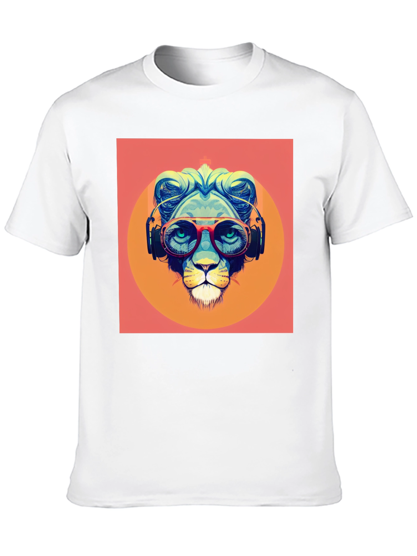 Cool Lion Graphic Tee - Stylish Black T-Shirt