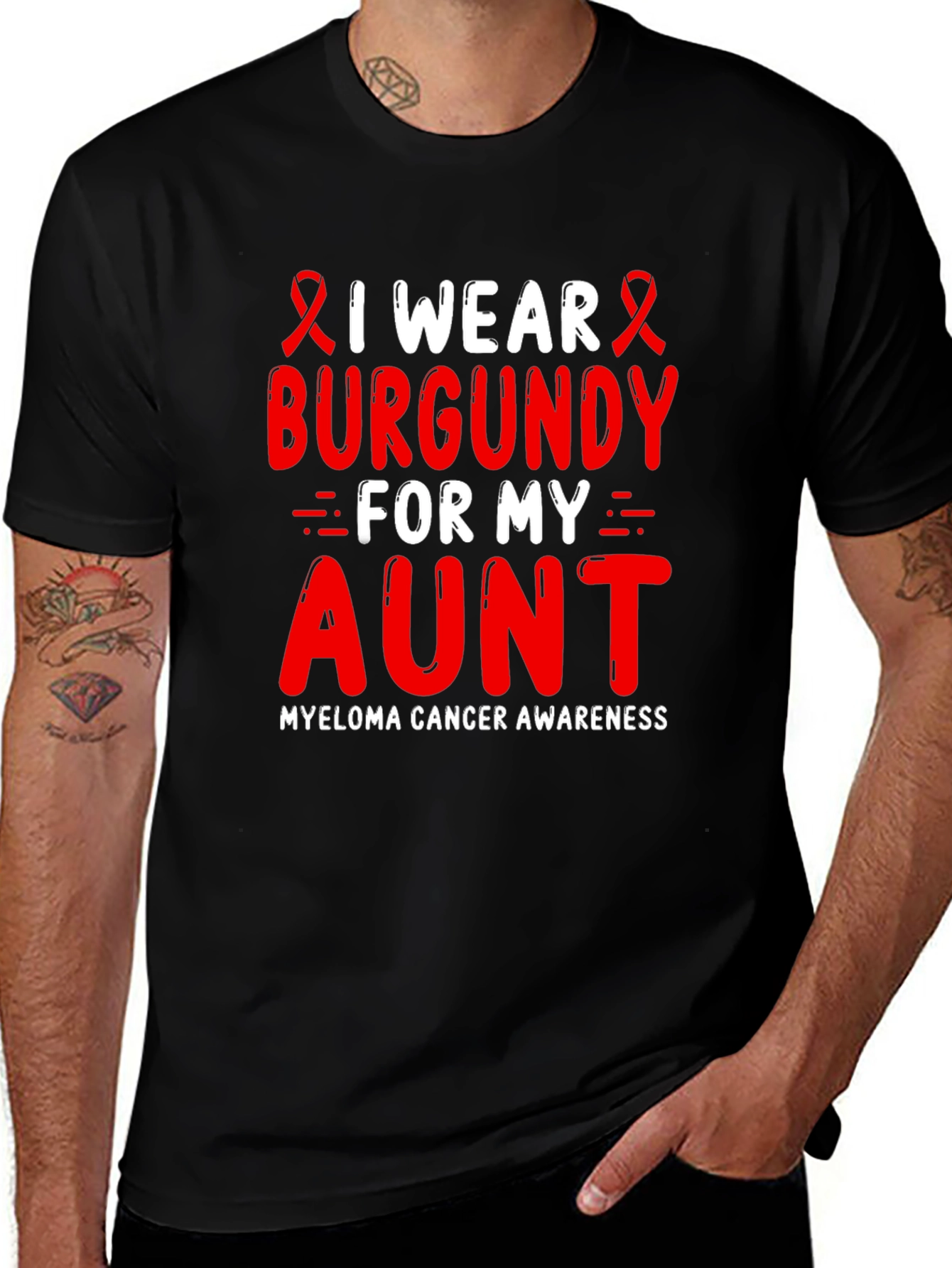 Burgundy Myeloma Awareness T-Shirt