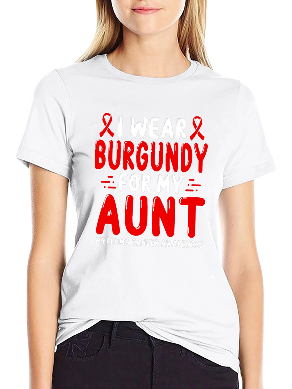 Burgundy Myeloma Awareness T-Shirt