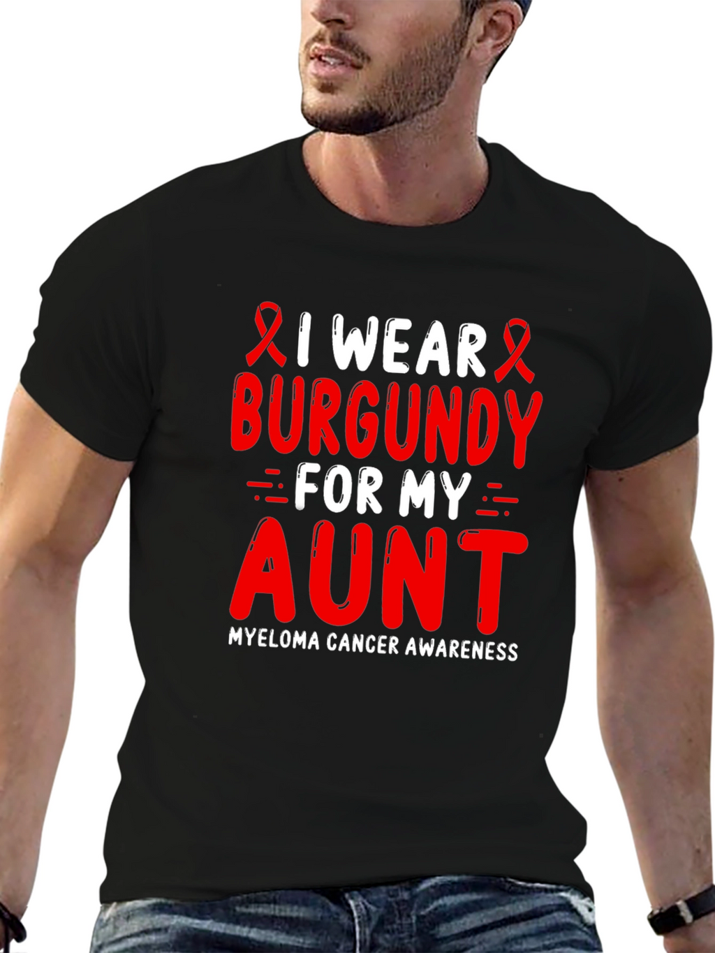 Burgundy Myeloma Awareness T-Shirt