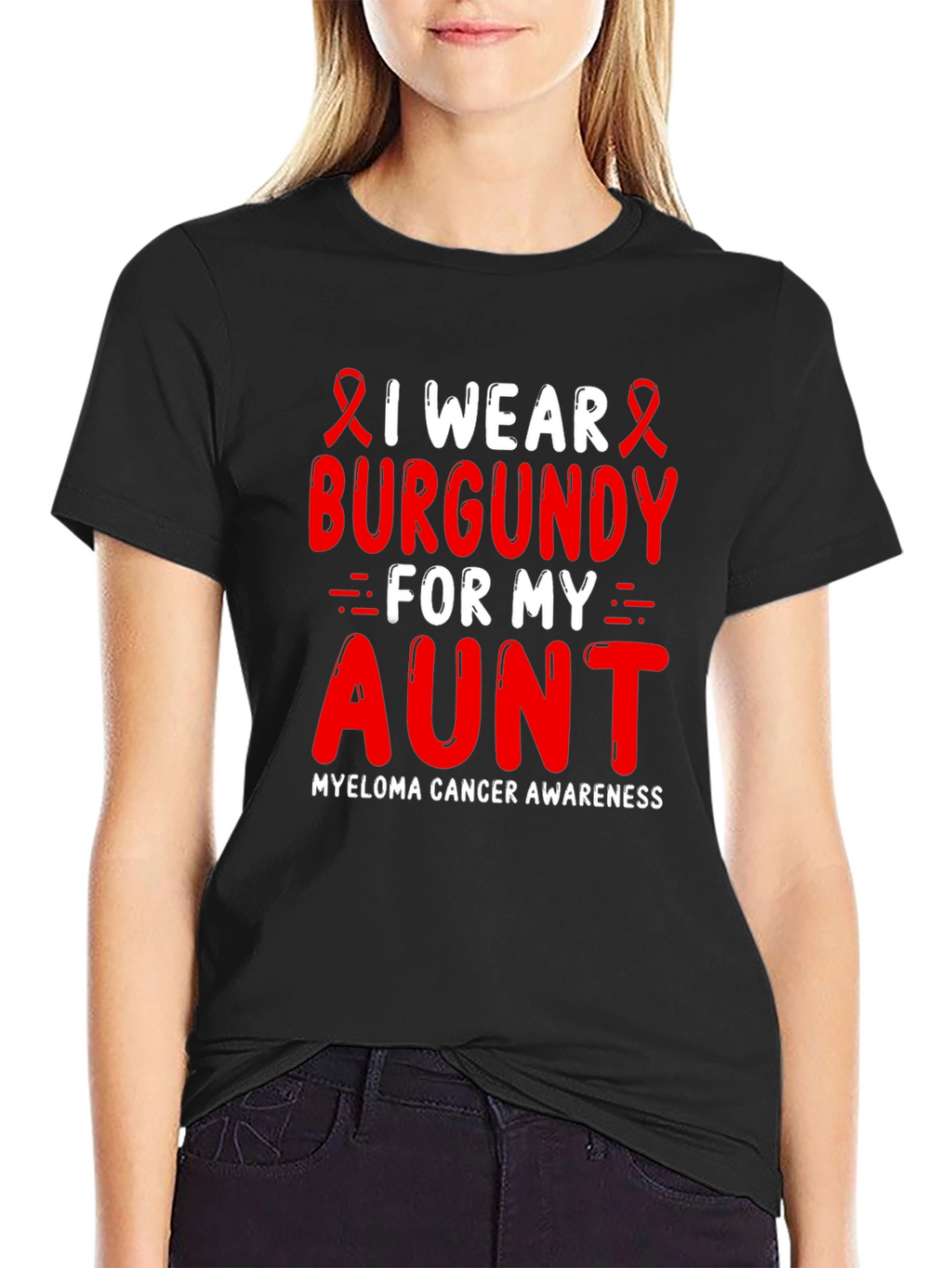 Burgundy Myeloma Awareness T-Shirt