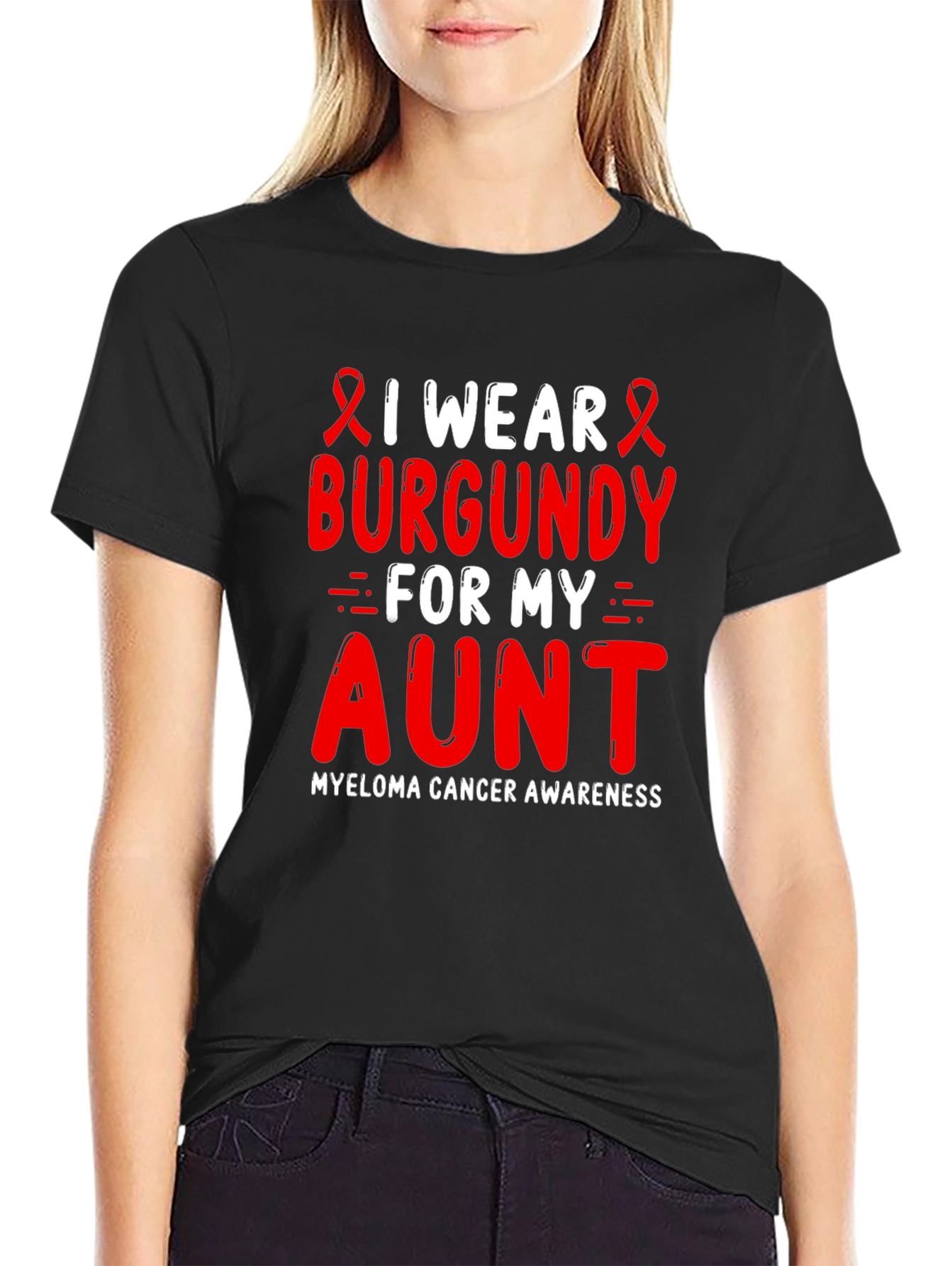 Burgundy Myeloma Awareness T-Shirt