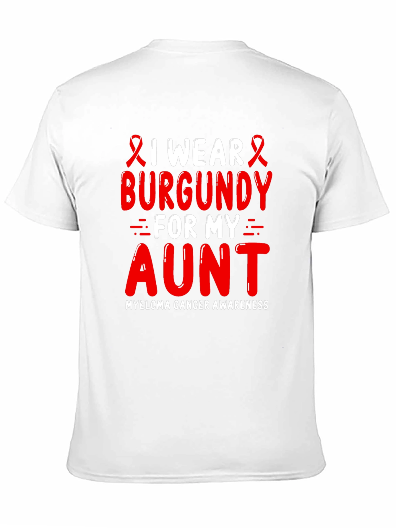 Burgundy Myeloma Awareness T-Shirt